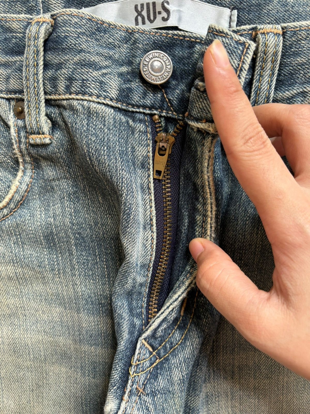 Edwin × Japanese Brand Exclusive Vintage Japanese Edwin Mud Wash Baggy Jeans Size US 30 / EU 46 - 3 Thumbnail