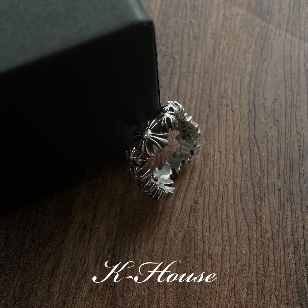 Chrome Hearts Chrome Hearts Silver Wave CH Crosses Ring Size ONE SIZE - 2 Thumbnail