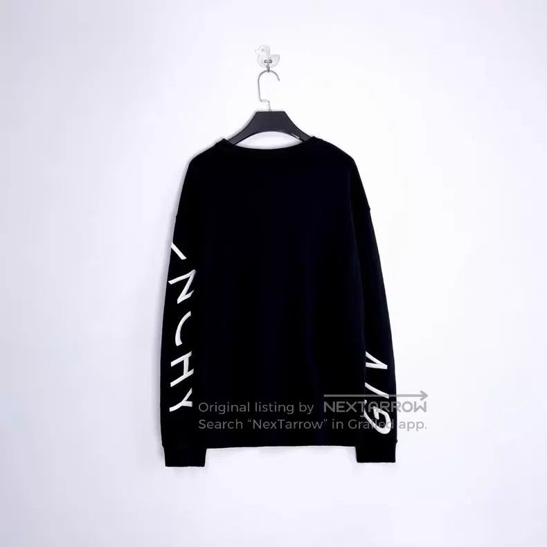 Givenchy Givenchy Black Denim Embroidered Big Letter Logo Hoodie Size US XXL / EU 58 / 5 - 2 Thumbnail