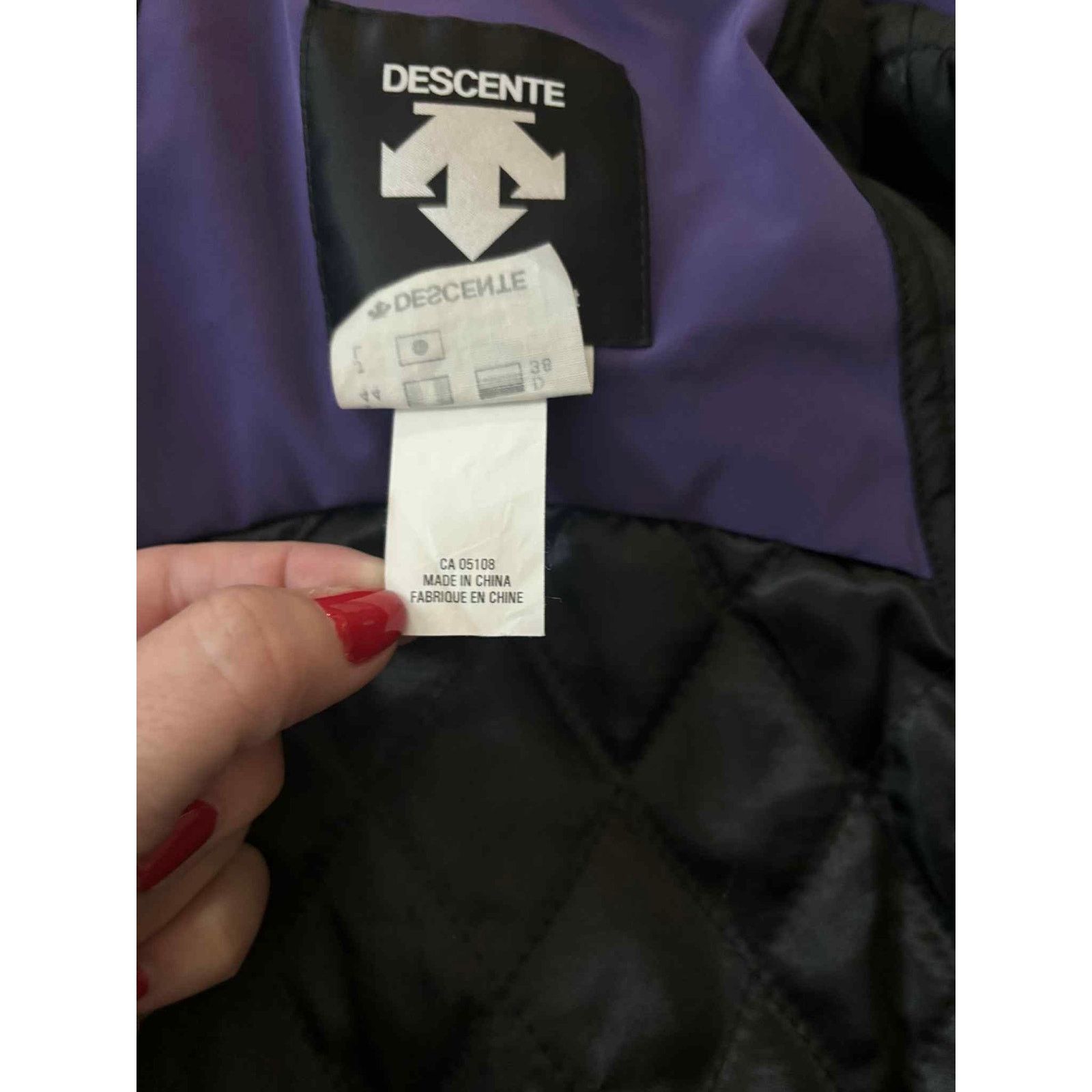 Descente Descente Zip Up Insulated Quilted Lined Ski Jacket Purple 8 Size M / US 6-8 / IT 42-44 - 16 Thumbnail