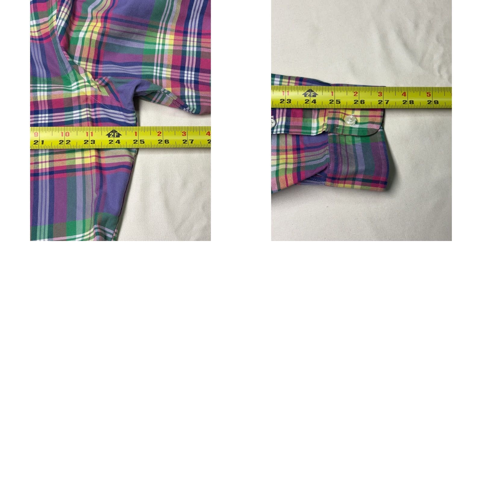 Ralph Lauren Ralph Lauren Custom Fit Plaid Button-Down Shirt Men's XL Purple Size US XL / EU 56 / 4 - 8 Thumbnail