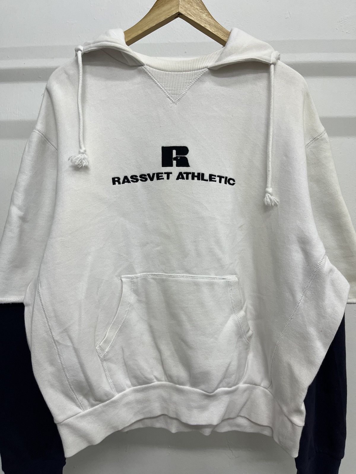 Gosha Rubchinskiy RASSVET ATHLETIC Russell x Gosha Oversized Boxy Hoodie Size US L / EU 52-54 / 3 - 15 Thumbnail