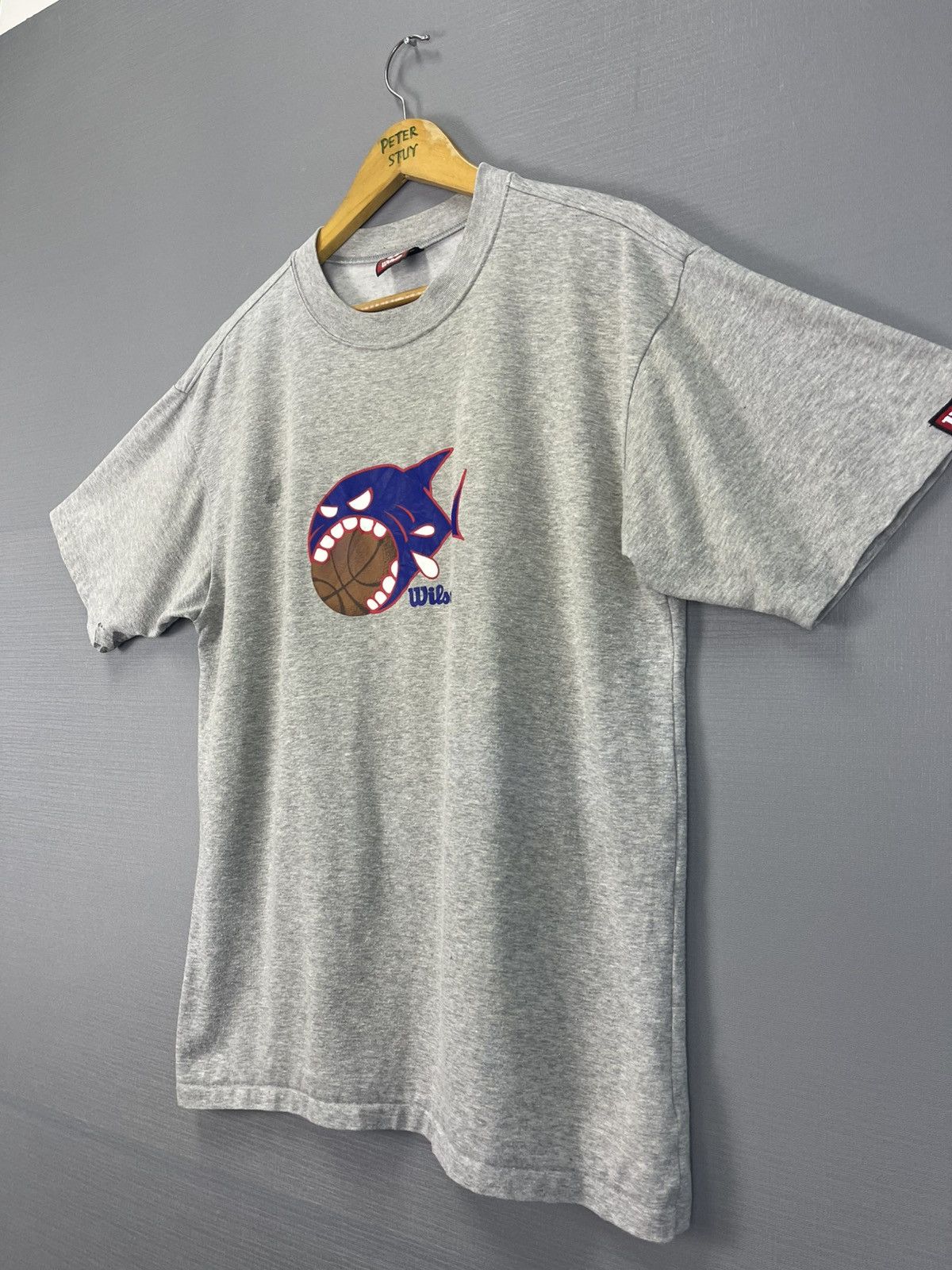 Wilson Vintage Wilson Piranha Logo T-Shirt Size US L / EU 52-54 / 3 - 3 Thumbnail