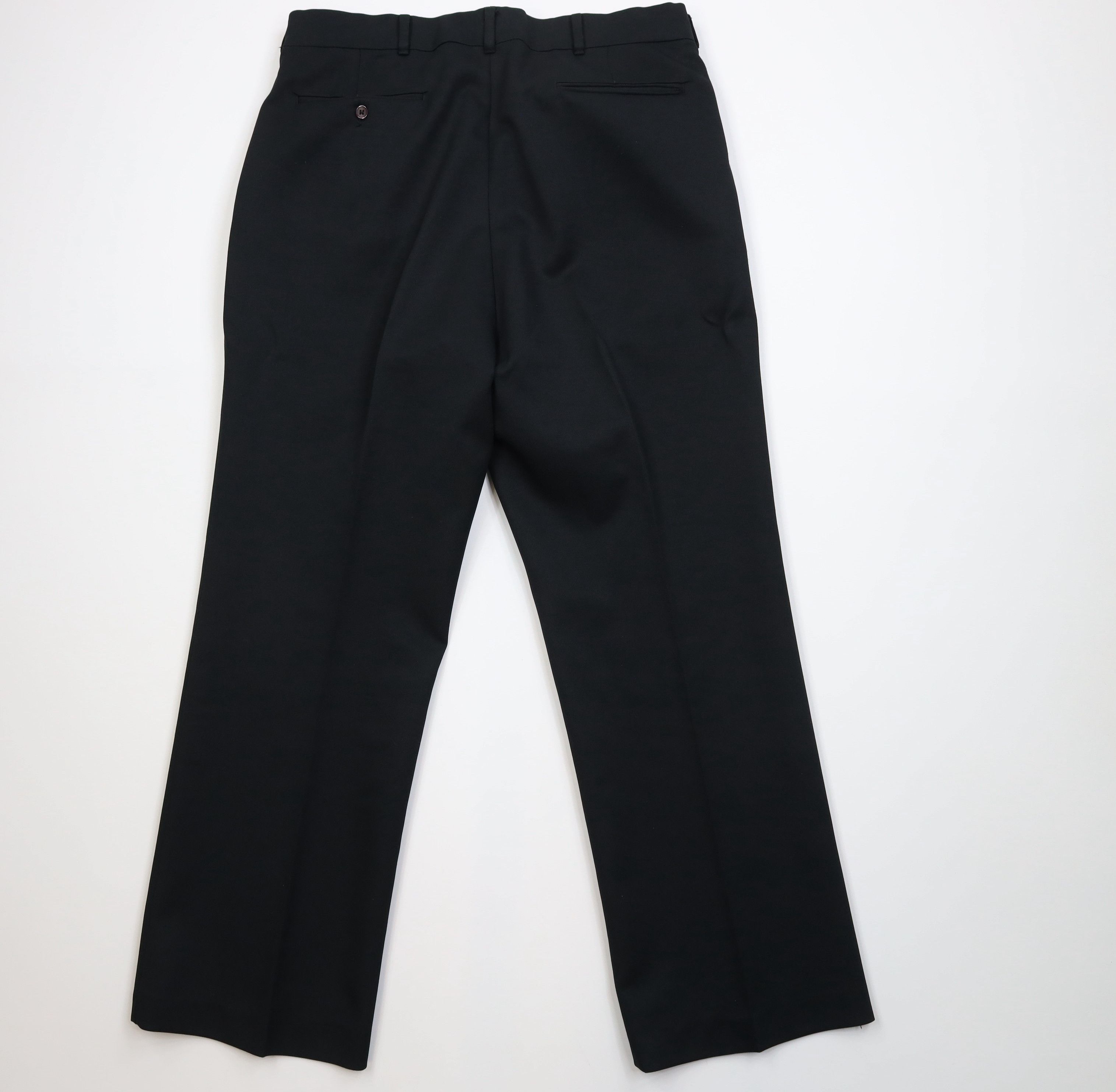 Vintage Vintage 70s Streetwear Flared Wide Leg Chino Pants Black USA Size US 36 / EU 52 - 9 Thumbnail