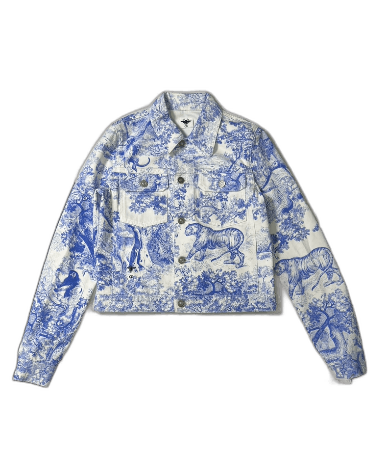 Dior Dior Blue and White Zoo Denim Shirt-2507