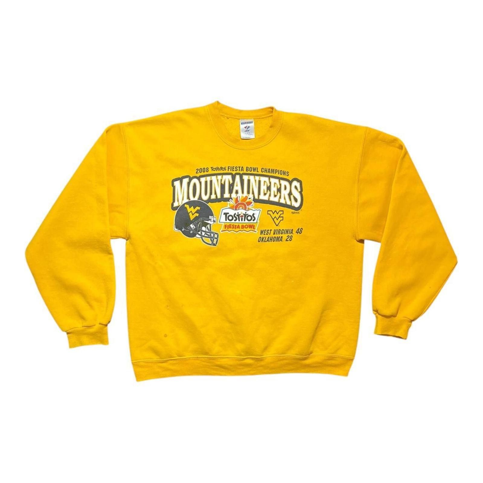 Jerzees 2008 Fiesta Bowl Mountaineers West Virginia Vs Oklahoma Size US M / EU 48-50 / 2 - 1 Thumbnail