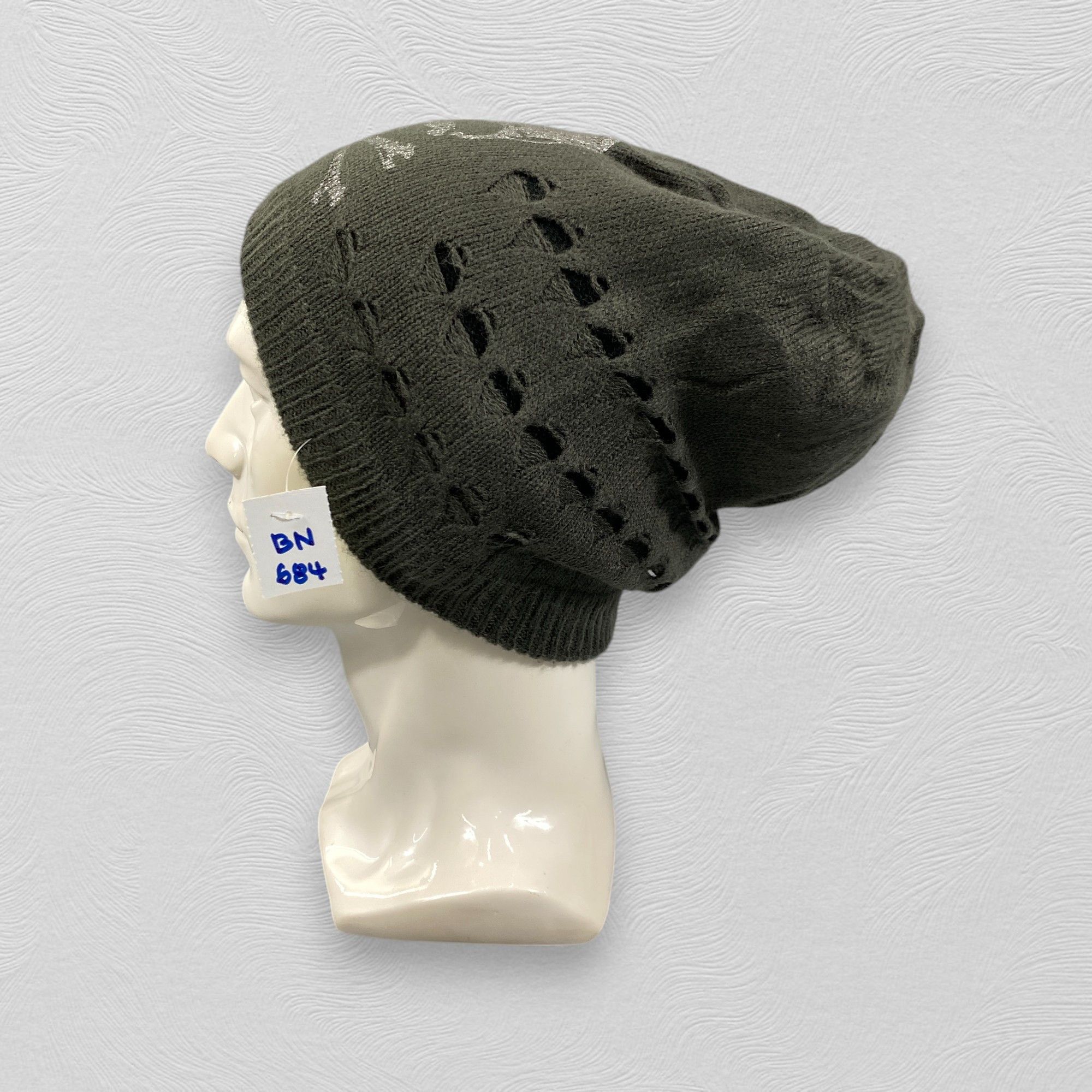 Japanese Brand Skulls Reversible Design Slouchy Snow Cap -BN684 Size ONE SIZE - 2 Thumbnail