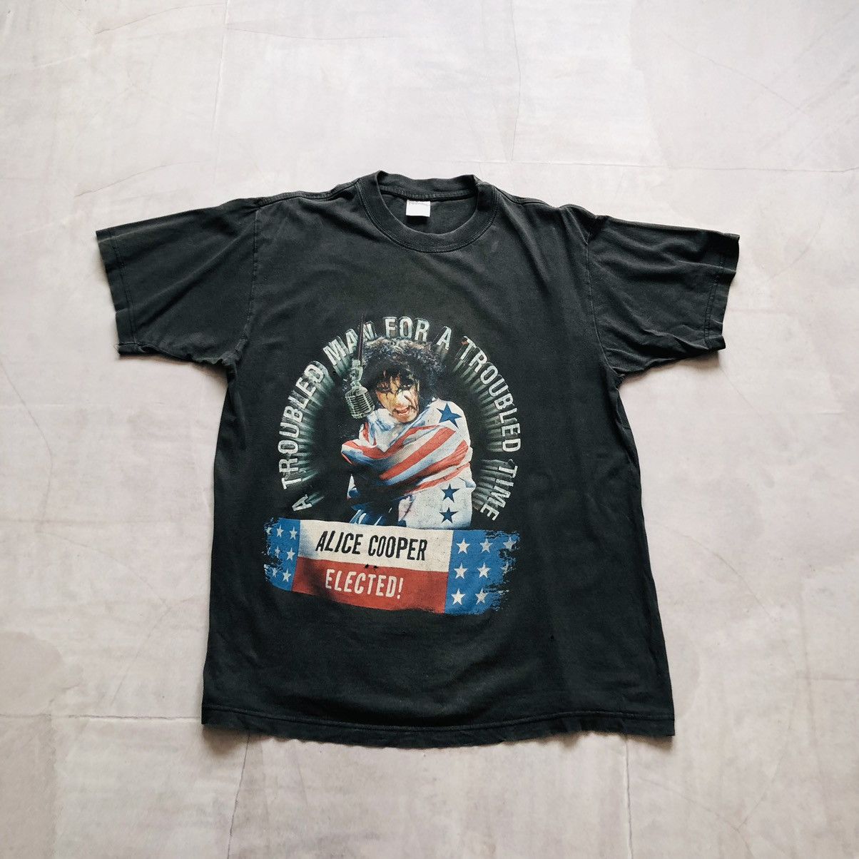 Band Tees × Vintage vintage Alice Cooper Elected band rock metal 80s 90s T-shirt Size US L / EU 52-54 / 3 - 1 Thumbnail