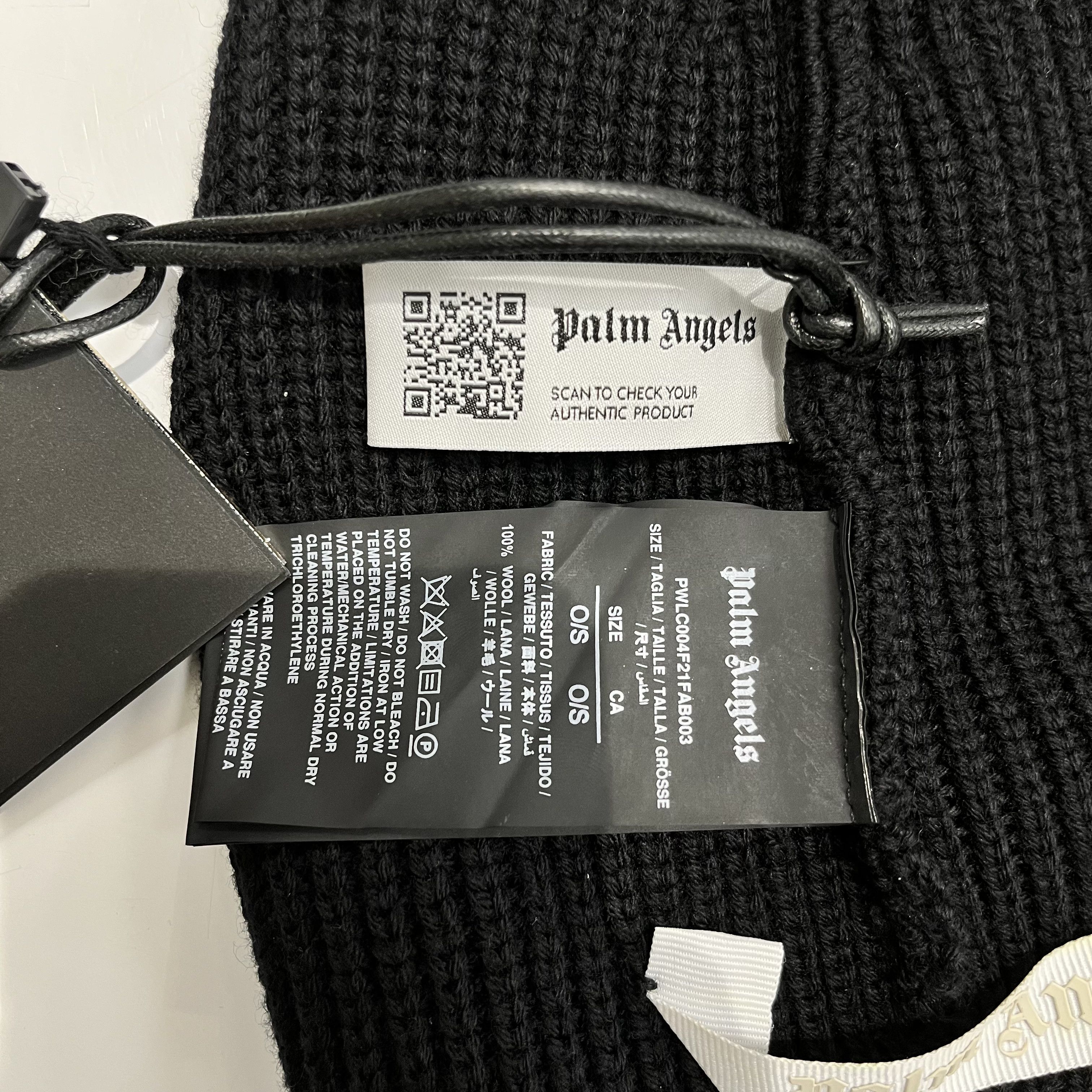 Palm Angels Palm Angels Knitted Beanie Black Size ONE SIZE - 4 Thumbnail