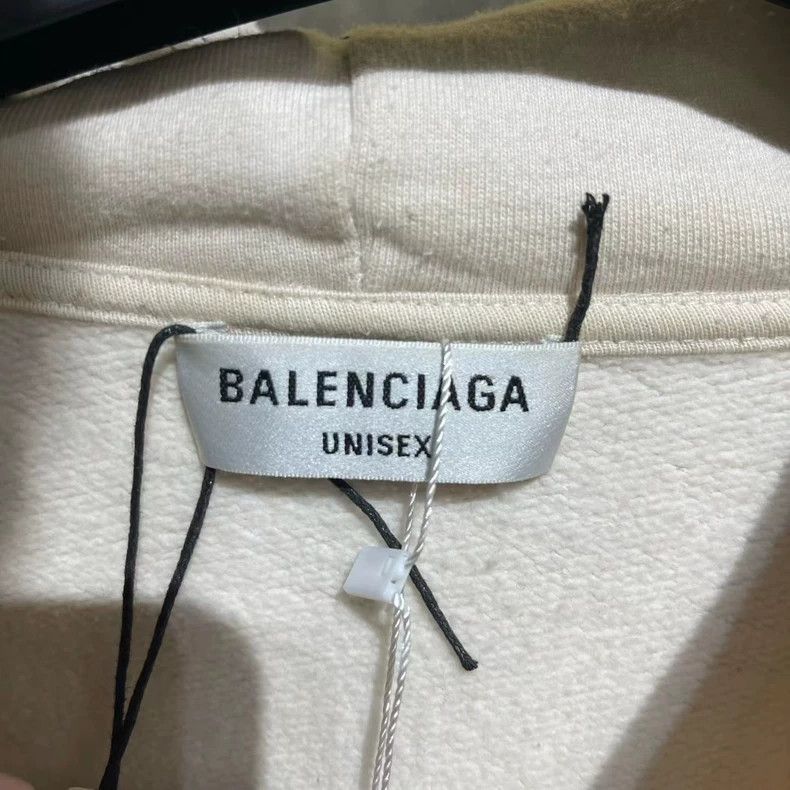 Balenciaga Balenciaga Double Hook Beige Sweatshirt Size US XS / EU 42 / 0 - 4 Thumbnail