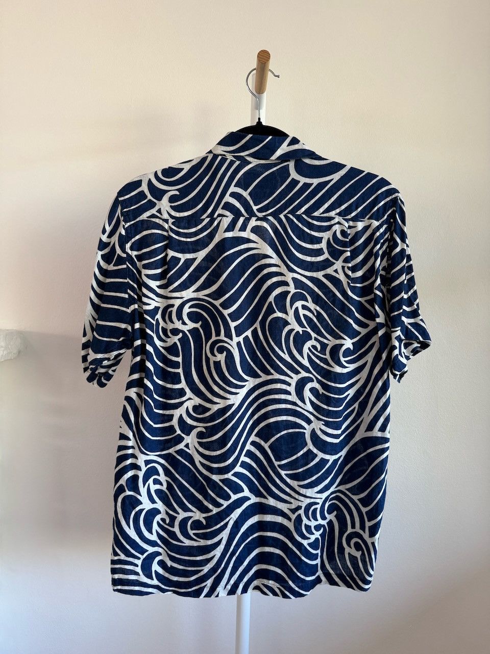 Blue Blue Japan Indigo-dyed button-down shirt, wave Size US S / EU 44-46 / 1 - 4 Thumbnail