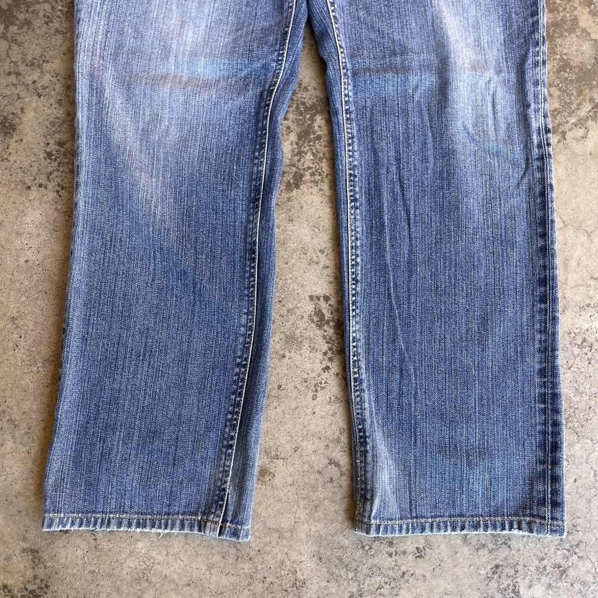 Lee 🔥Vintage Lee 6230 Stoned Washed Distress Denim Jeans Size US 33 - 3 Thumbnail