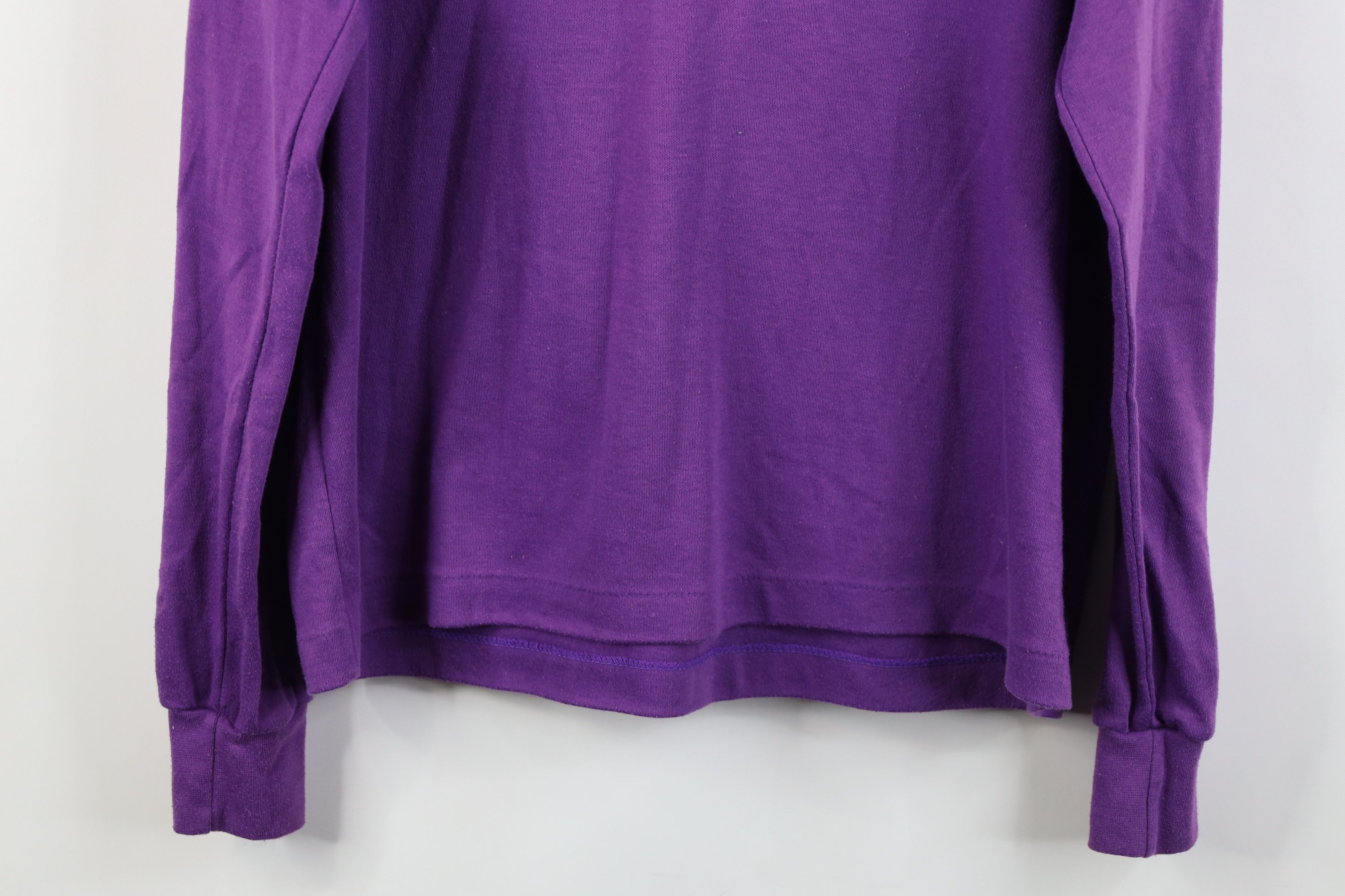 Vintage Vintage 90s Streetwear Long Sleeve Turtleneck T-Shirt Purple Size XL / US 12-14 / IT 48-50 - 12 Thumbnail