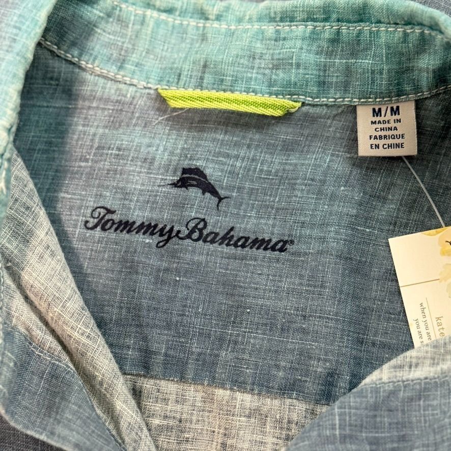 Tommy Bahama Tommy Bahama Men's 100% Linen Button Down Shirt M/M Size US M / EU 48-50 / 2 - 5 Thumbnail