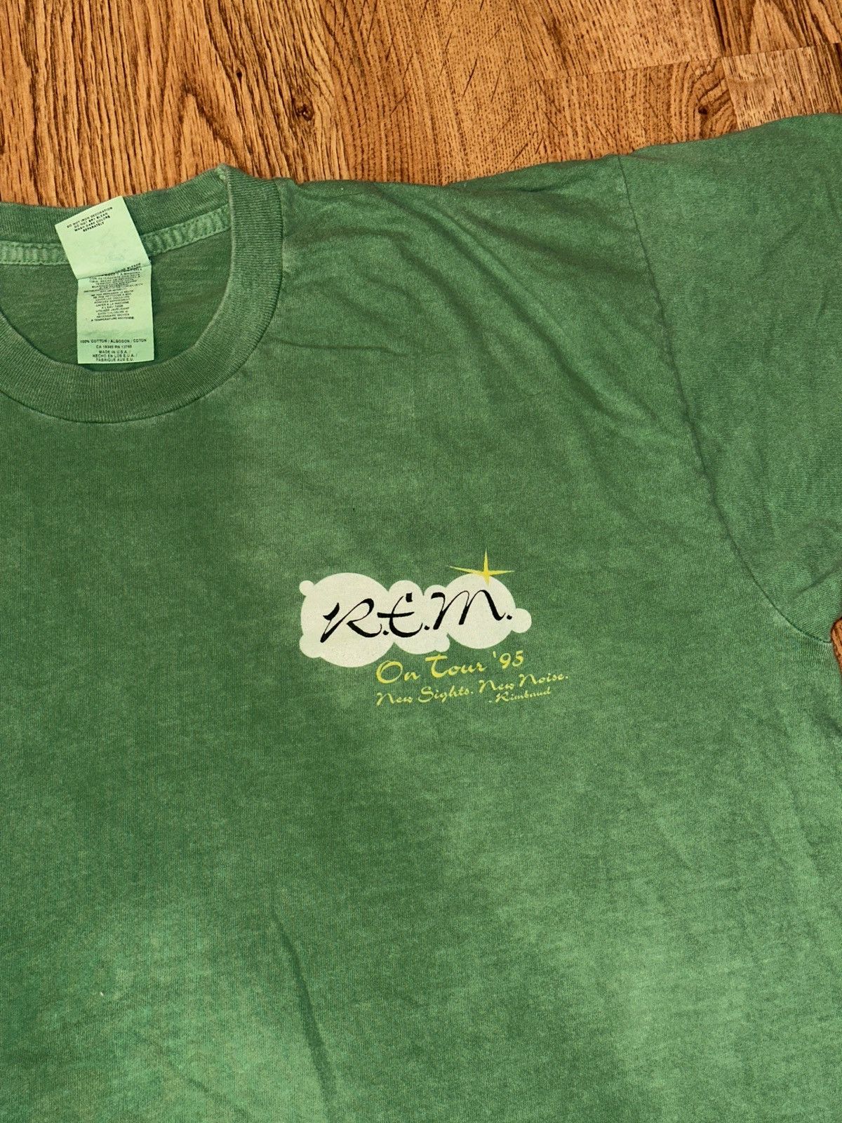 Fruit Of The Loom Vtg REM 1995 Radio Tour Shirt Size LARGE New Wave Rock Size US XL / EU 56 / 4 - 6 Thumbnail