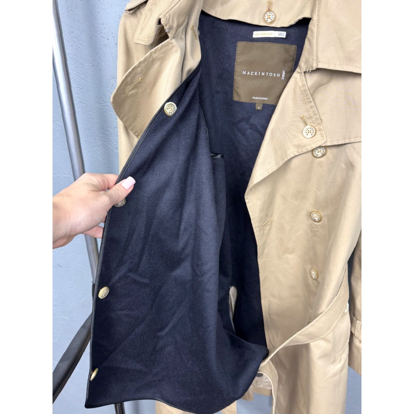 Mackintosh Mackintosh Trench Coat Jacket Womens with removable lining S Beige Popular UK Brand 90s Event style: Trench Coat Womens Medium? Size S / US 4 / IT 40 - 7 Thumbnail