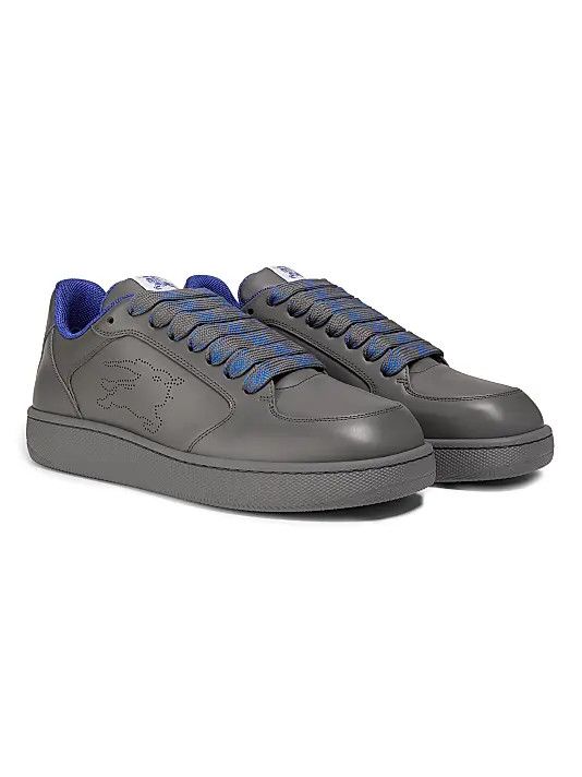 Burberry os11x0226 Equestrian Knight Leather Sneakers In Cobble Size US 11 / EU 44 - 2 Thumbnail