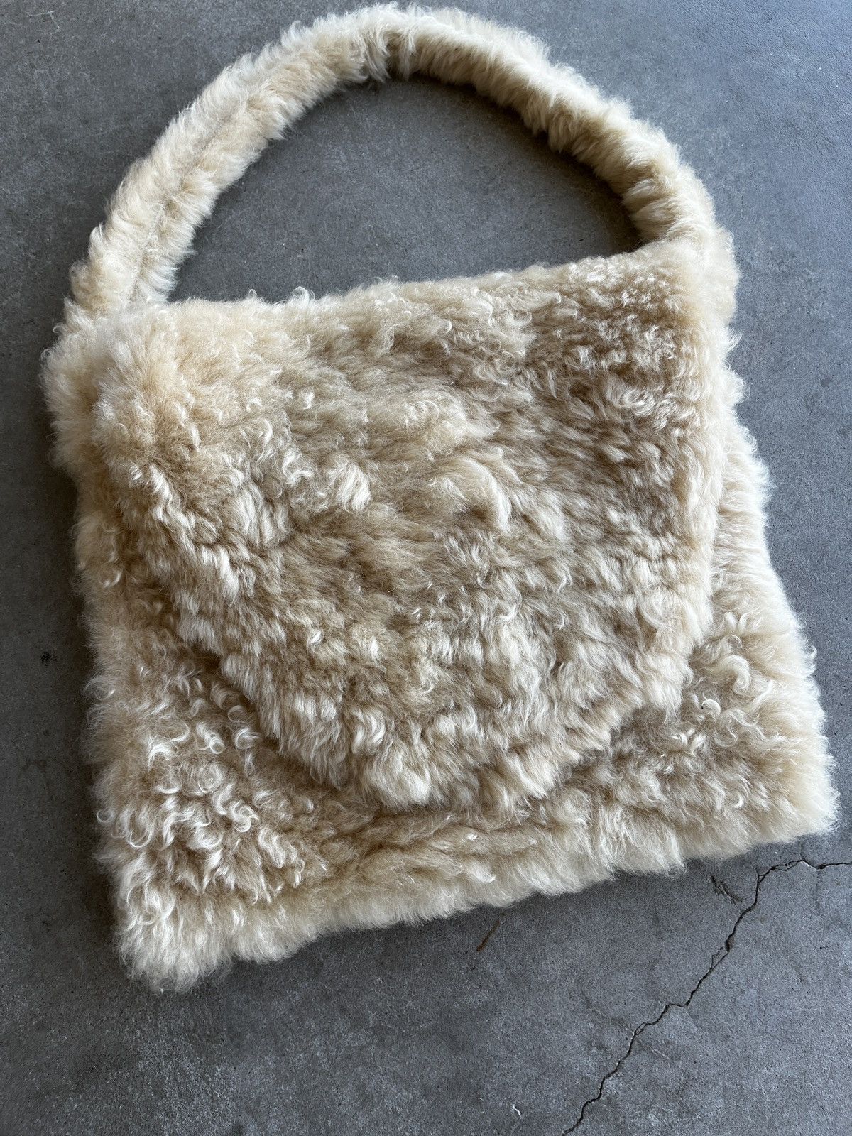ERL ERL Shearling Messenger Bag (unisex) Size ONE SIZE - 9 Thumbnail