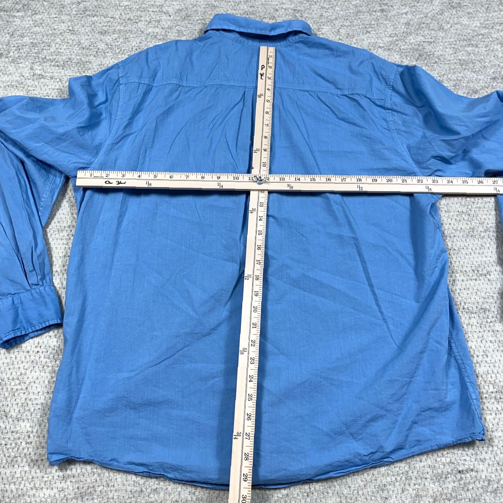 johnnie-O johnnie-O Button-Up shirt Men XL Light Blue Top Dress Casual Solid Modal Cotton Size US XL / EU 56 / 4 - 7 Thumbnail