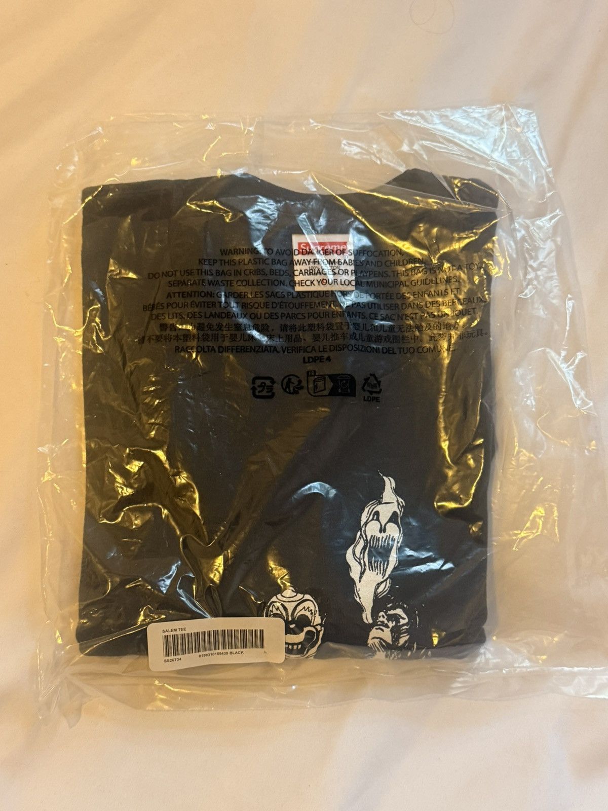 Supreme Supreme Salem Tee Black Size US L / EU 52-54 / 3 - 2 Thumbnail