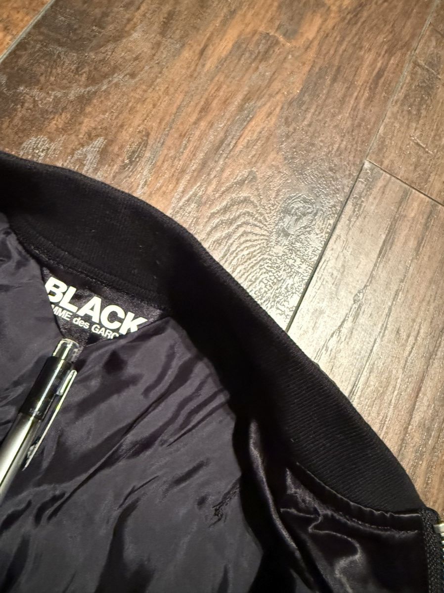 Comme des Garcons × Comme des Garcons Black × Comme des Garcons Homme Plus Cropped Black Bomber Size S / US 4 / IT 40 - 13 Thumbnail