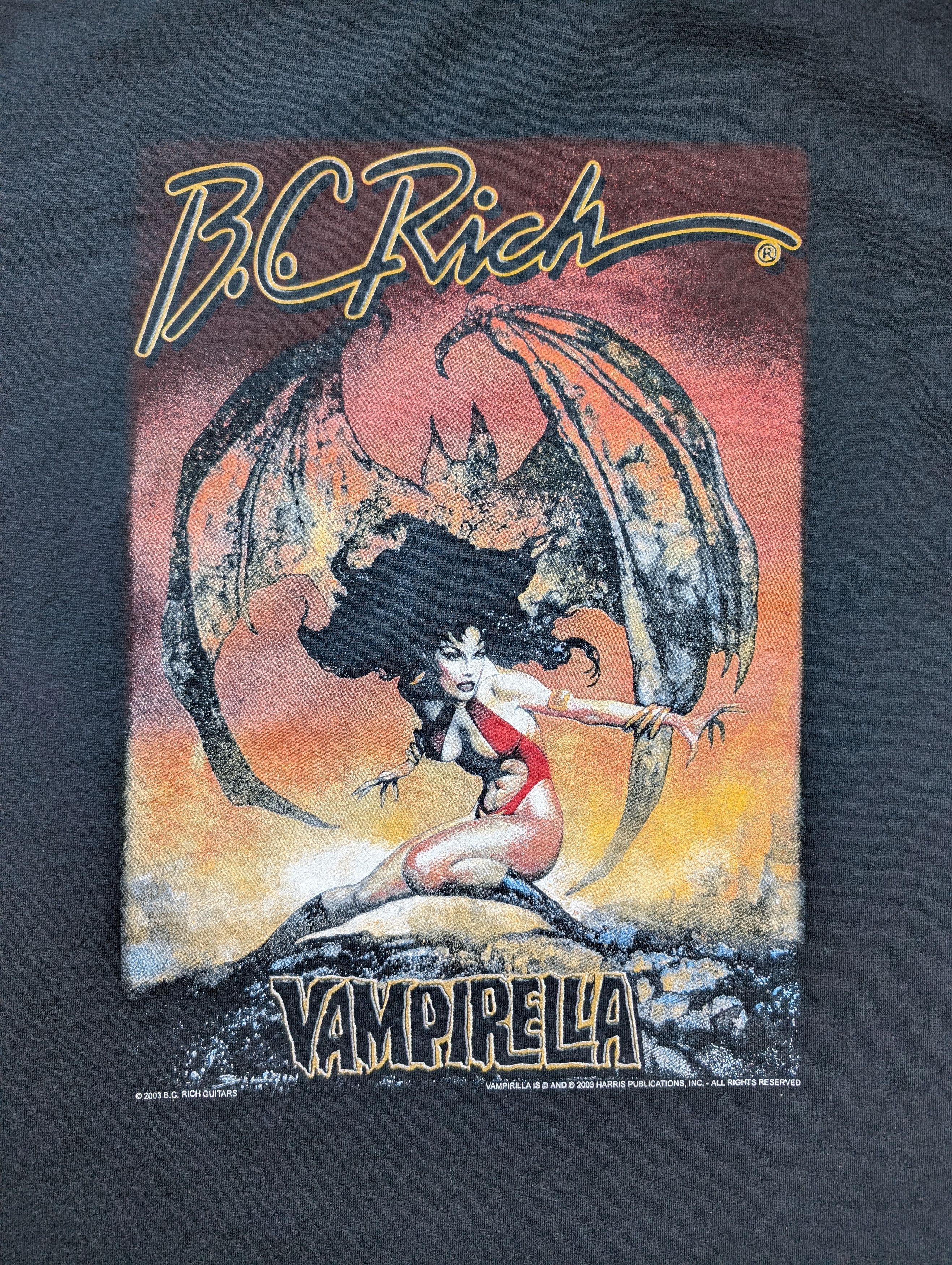 Vintage Rare Vtg B.C RICH Vampirella 2003 Comic Harris Publications Size US XL / EU 56 / 4 - 3 Thumbnail