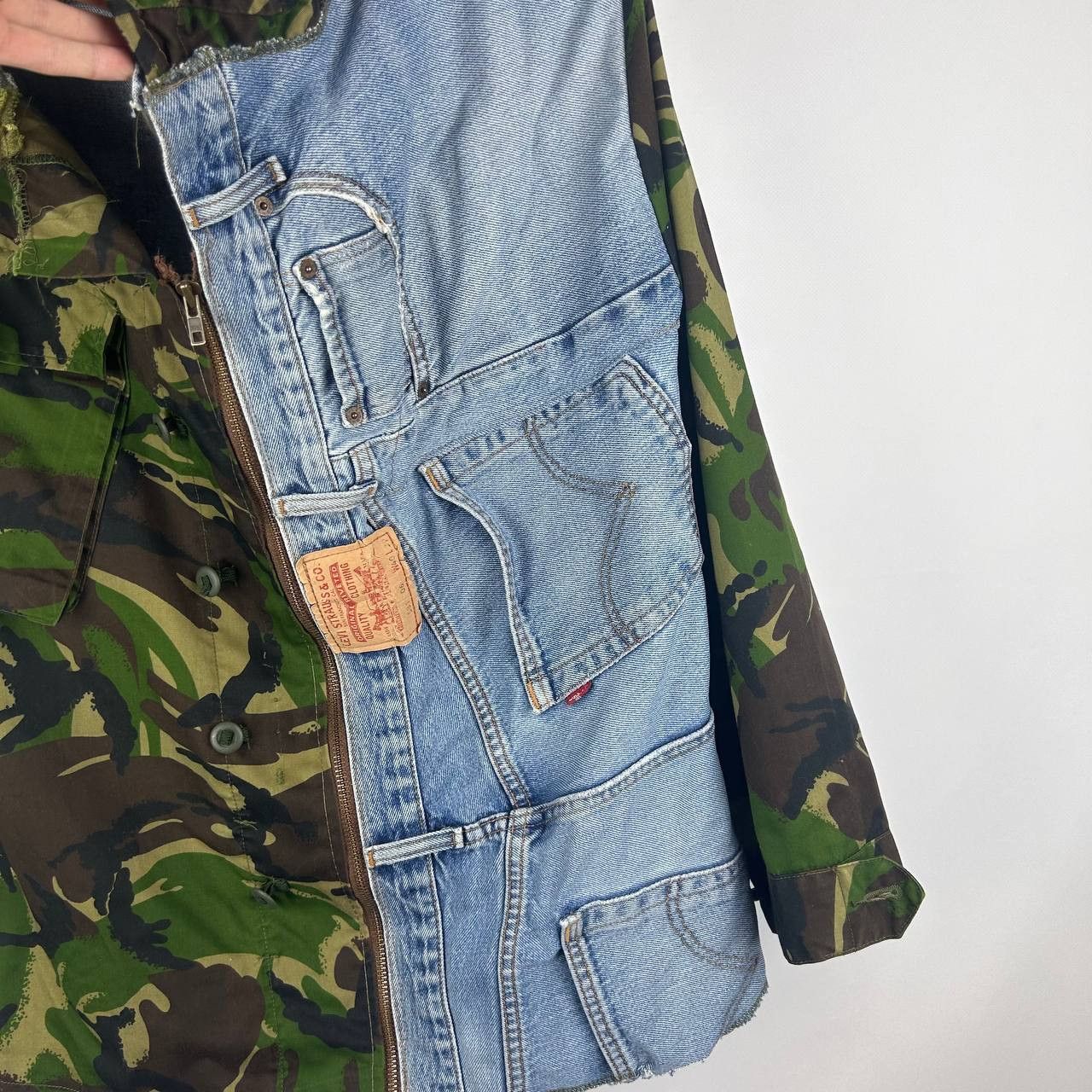 Levi's Custom patched Levis Blue Demin Jacket Size US M / EU 48-50 / 2 - 4 Thumbnail