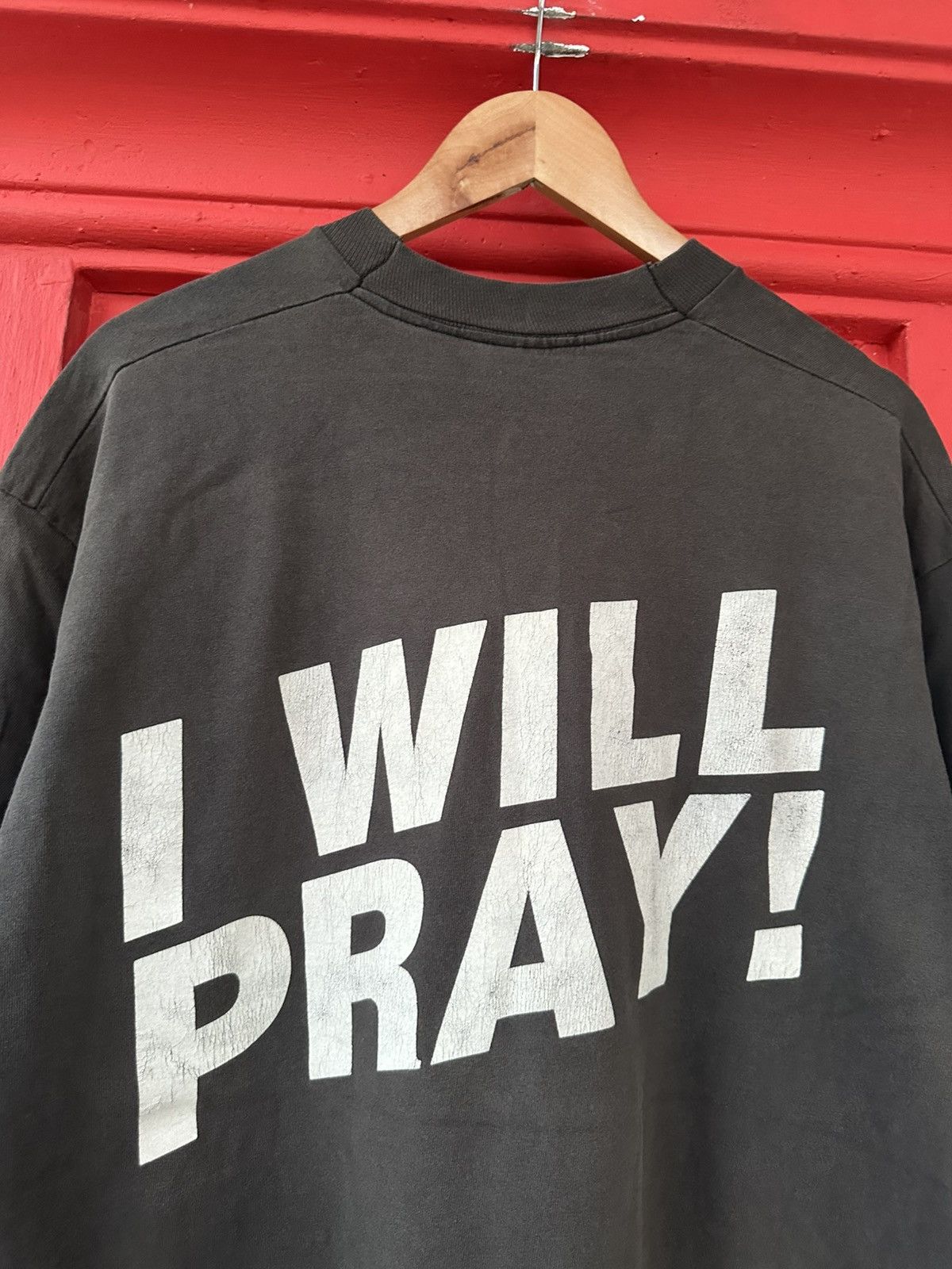 Band Tees Vintage 90s KMFDM Godlike “I Will Pray!” Rock Band Tee Size US XL / EU 56 / 4 - 4 Thumbnail