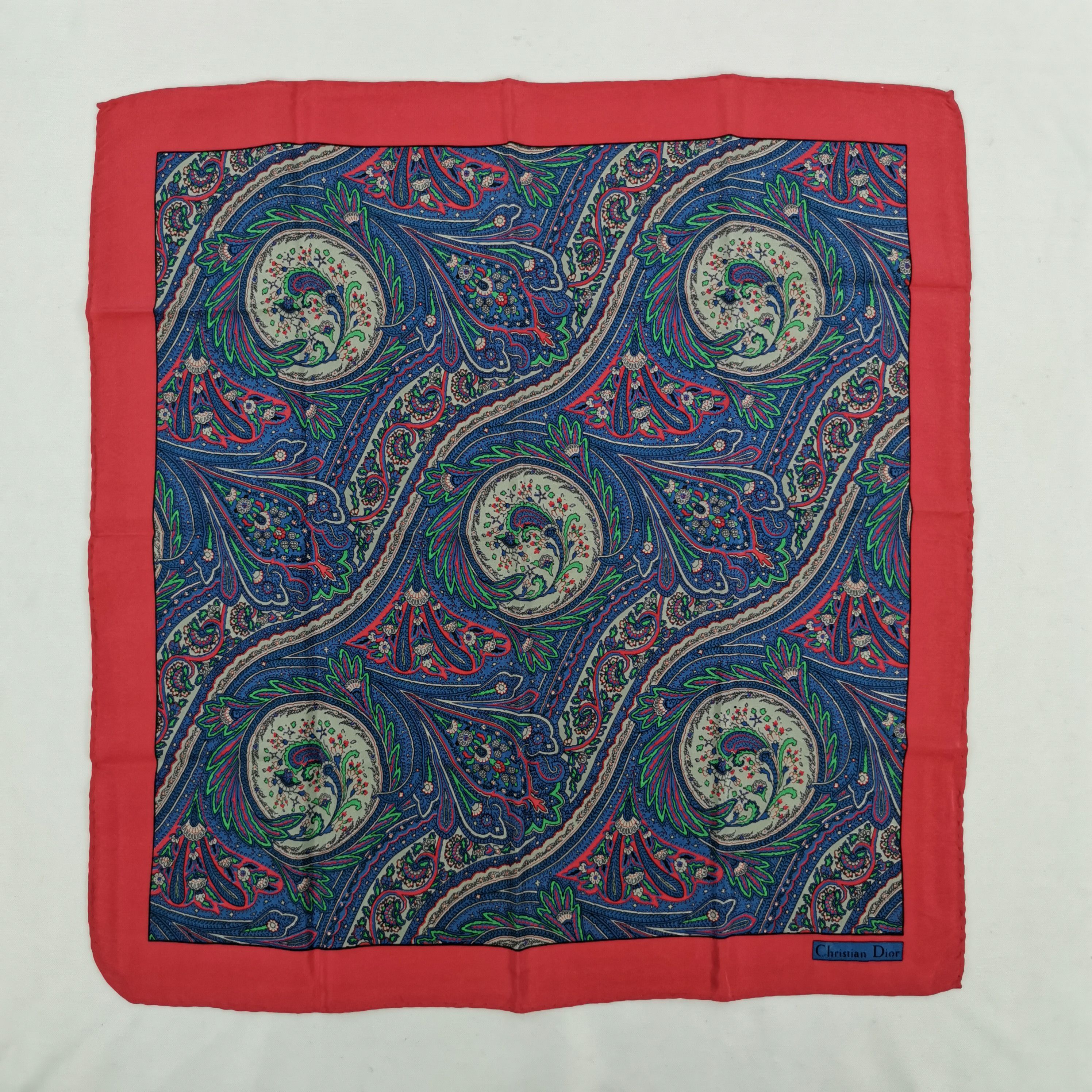 Japanese Brand Vintage Christian DIOR Handkerchief 56789 Size ONE SIZE - 2 Thumbnail