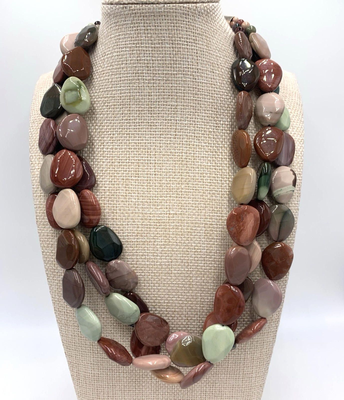 Other NOS Jay King DTR Multi Color Jasper Sterling Silver Necklace Size ONE SIZE - 1 Thumbnail