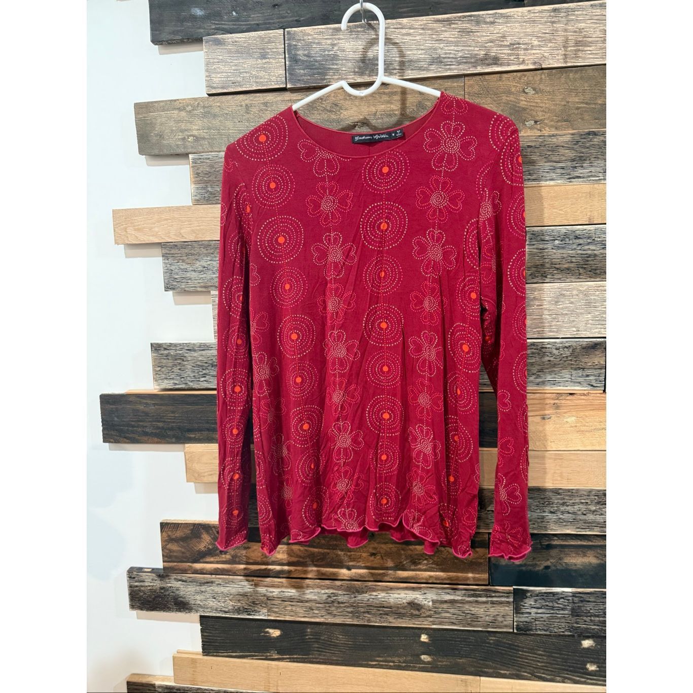 Guru Gudrun Sjödén long-sleeve top boho lagenlook size Medium Size M / US 6-8 / IT 42-44 - 1 Thumbnail