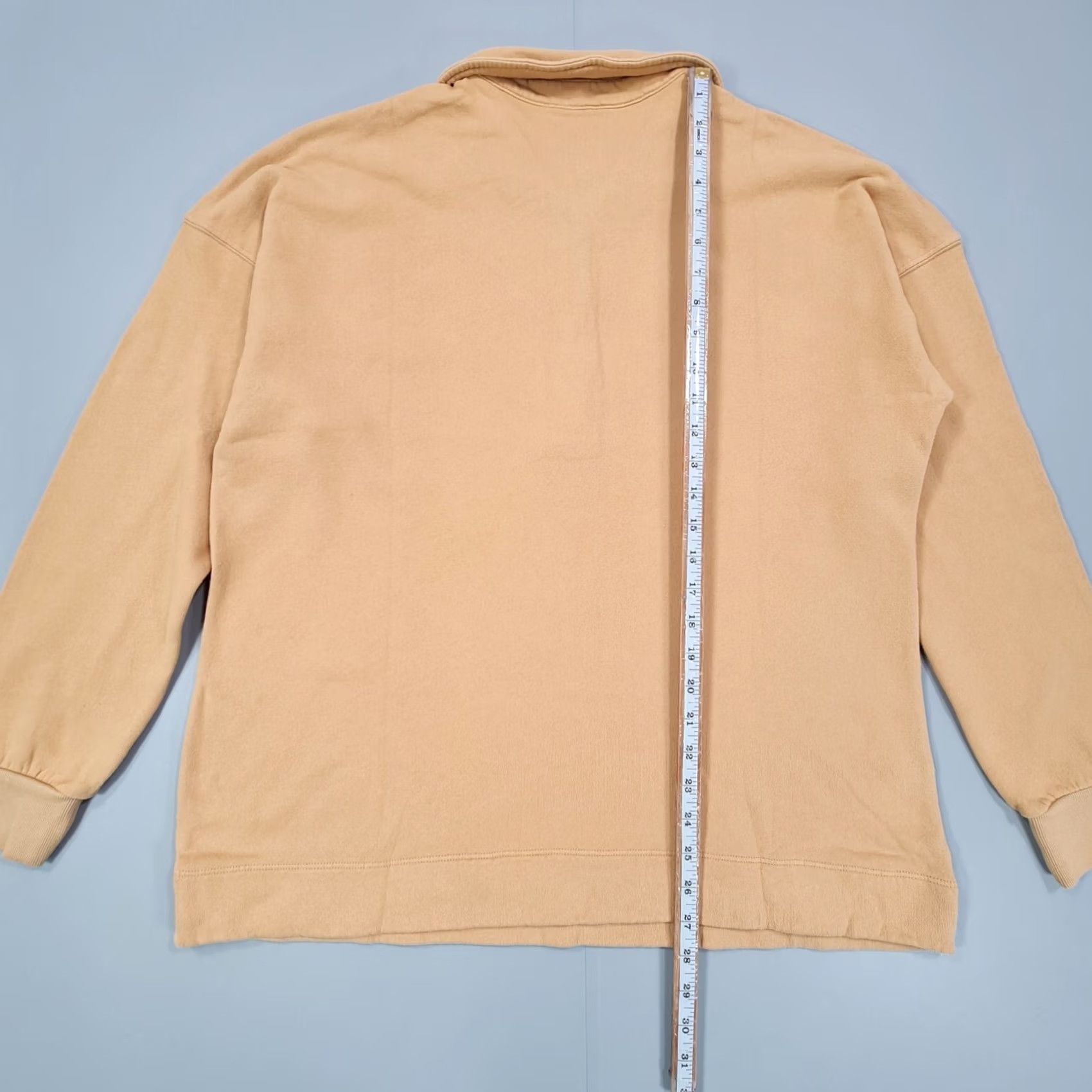 Velvet Velvet by Graham & Spencer Womens Sweatshirt Gold Large Denny Henley Sweater Top Size L / US 10 / IT 46 - 6 Thumbnail