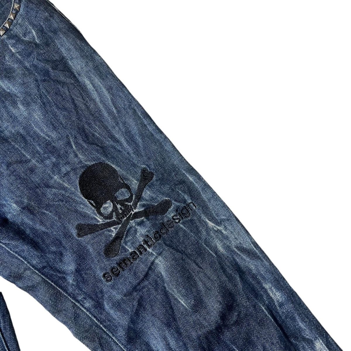 Japanese Brand Roen X Semanticdesign Skull Denim Pants Size US 30 / EU 46 - 3 Thumbnail