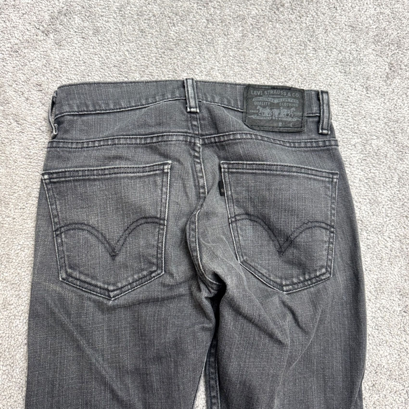 Levi's Levi's 510 Super Skinny Jeans Mens 28x30 Gray Charcoal Wash Stretch Denim Cotton Size US 28 / EU 44 - 5 Thumbnail