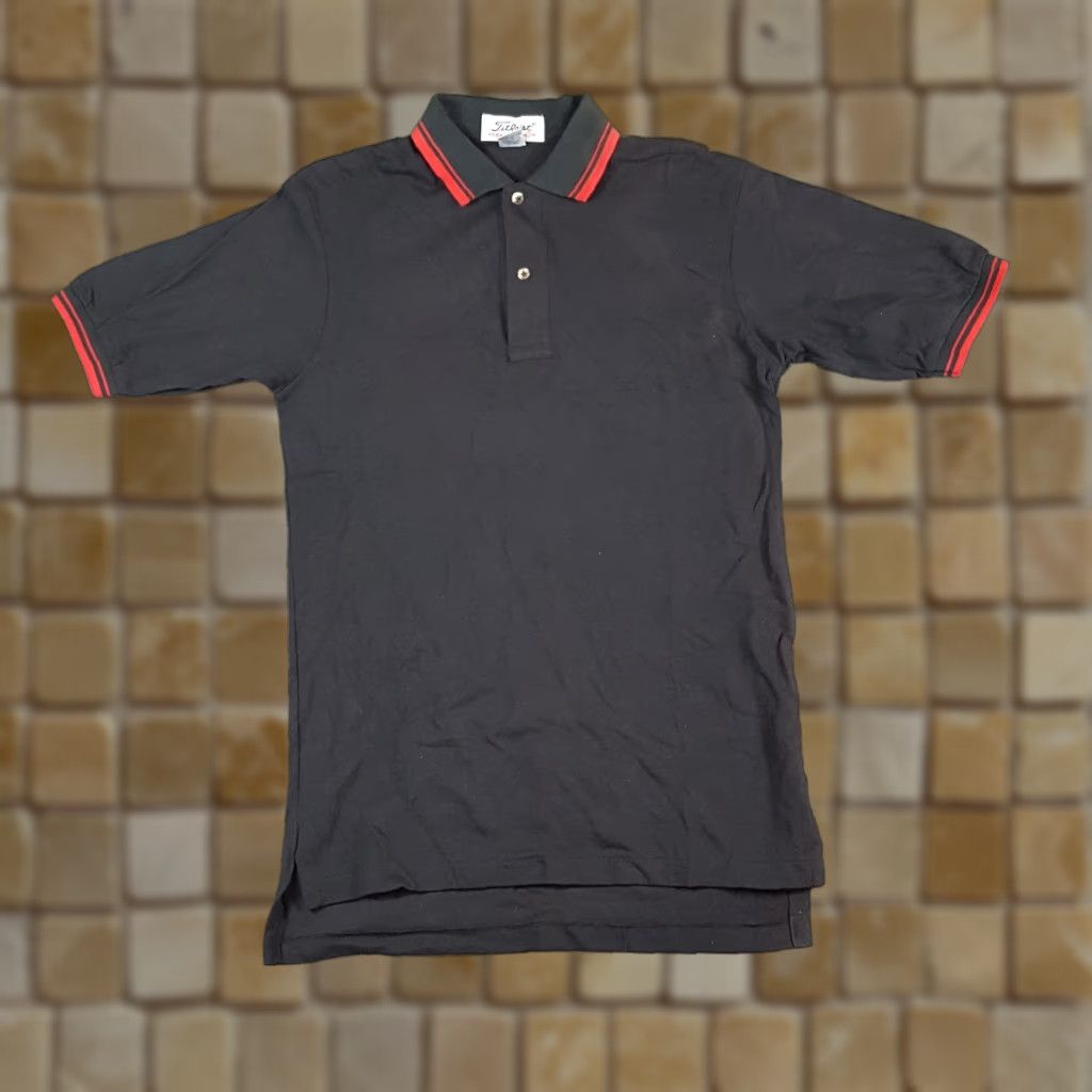 Titleist VINTAGE Titleist Polo Shirt Mens S Black 90s Golf Preppy Mcq Size US S / EU 44-46 / 1 - 1 Thumbnail