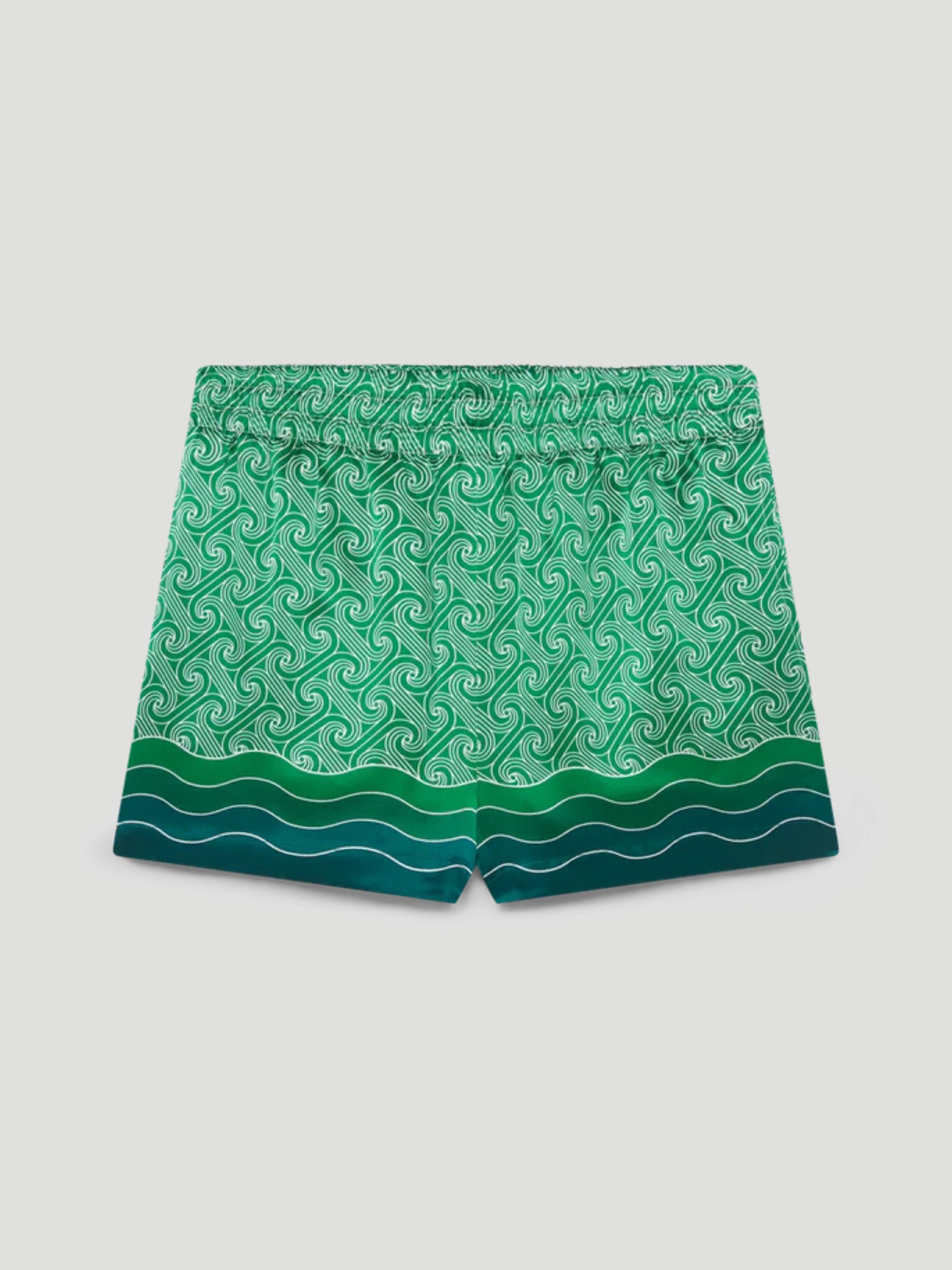 Casablanca o1mle0326 Drawstring Shorts Column in Monogram Green Size US 40 / EU 56 - 1 Thumbnail