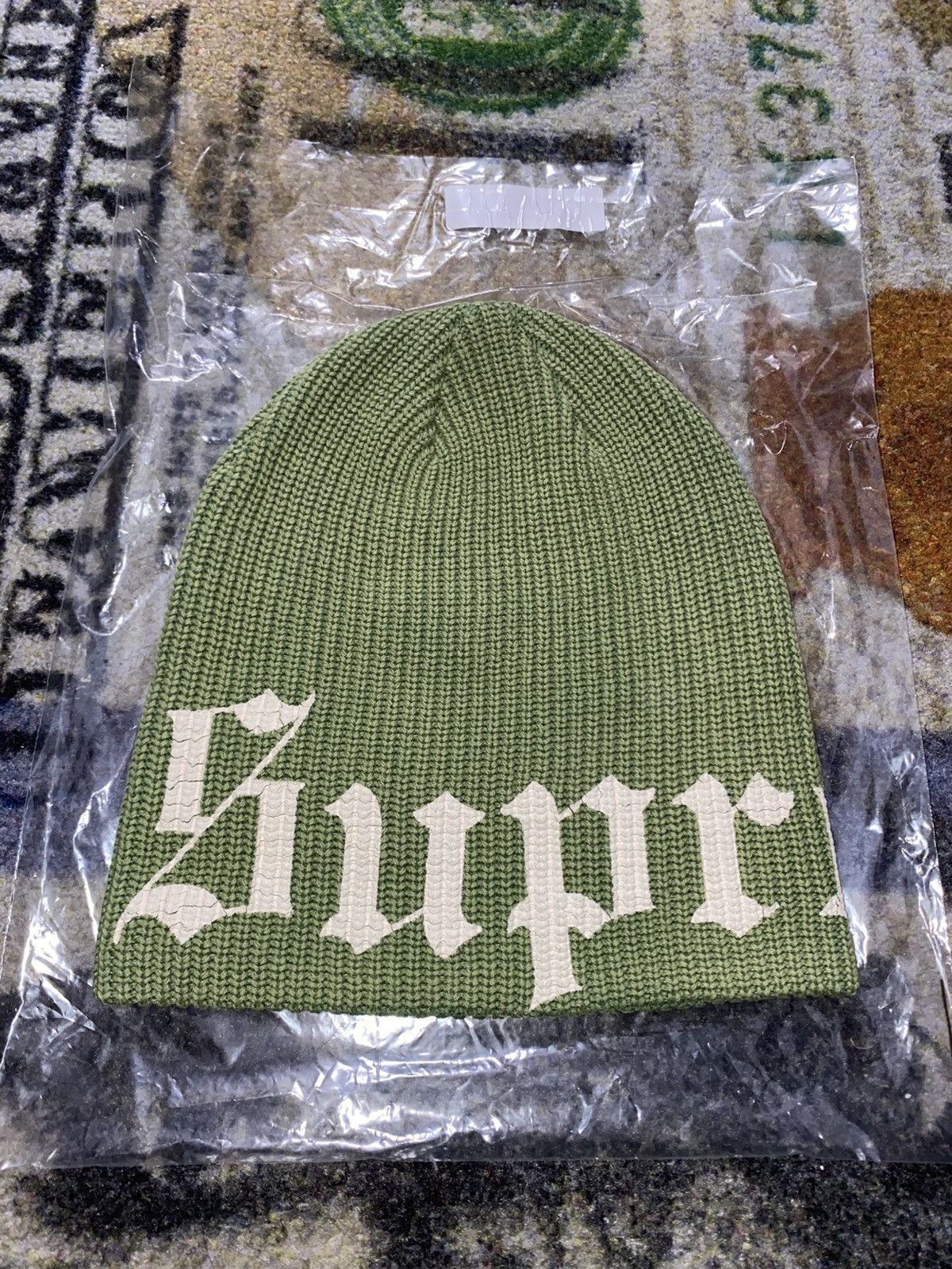 Supreme Old English Beanie | Grailed