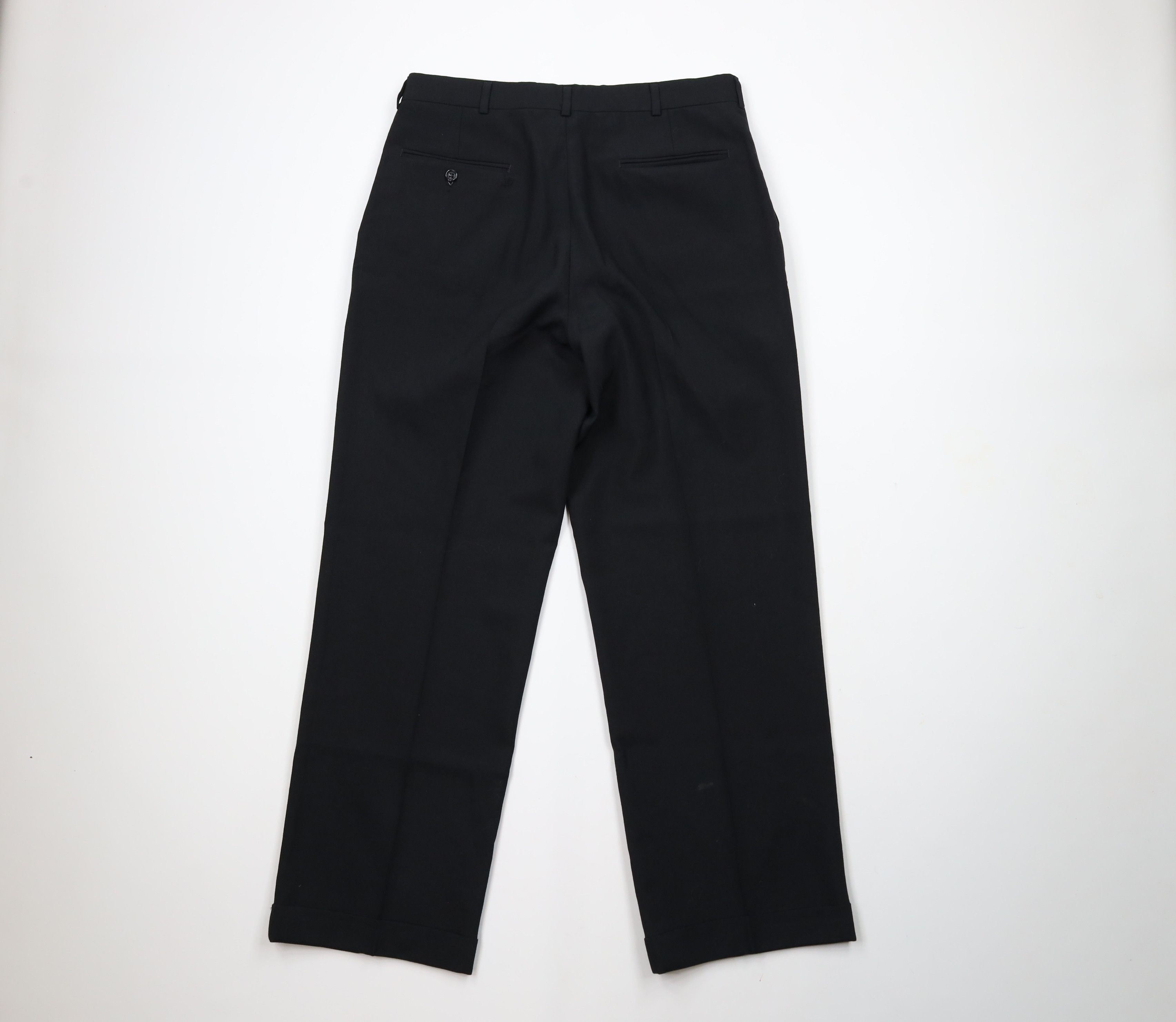 Vintage Vintage 90s Streetwear Wide Leg Chino Pants Black USA Size US 32 / EU 48 - 10 Thumbnail
