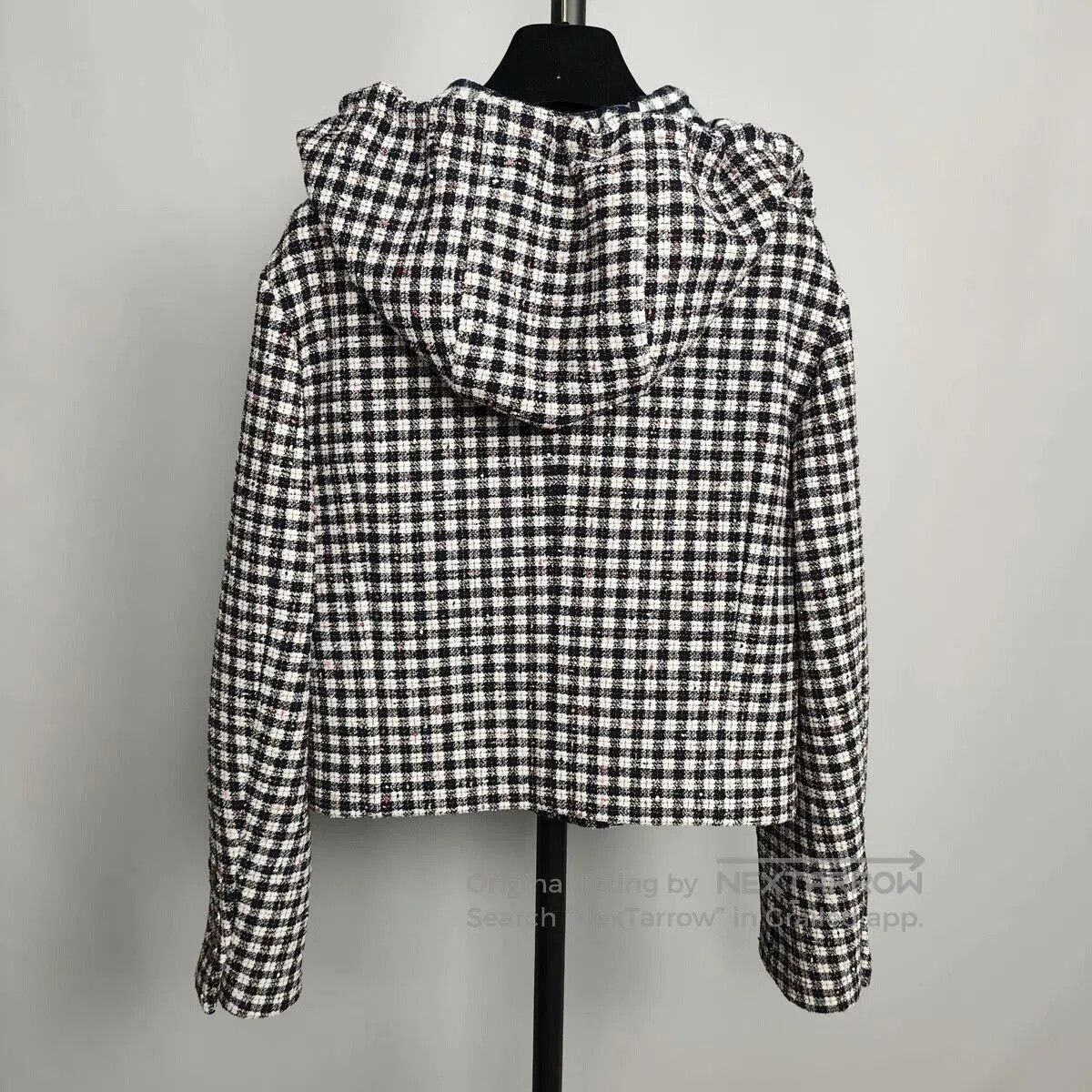 Chanel Chanel 24B Checked Hooded Jacket. Size XS / US 0-2 / IT 36-38 - 2 Thumbnail