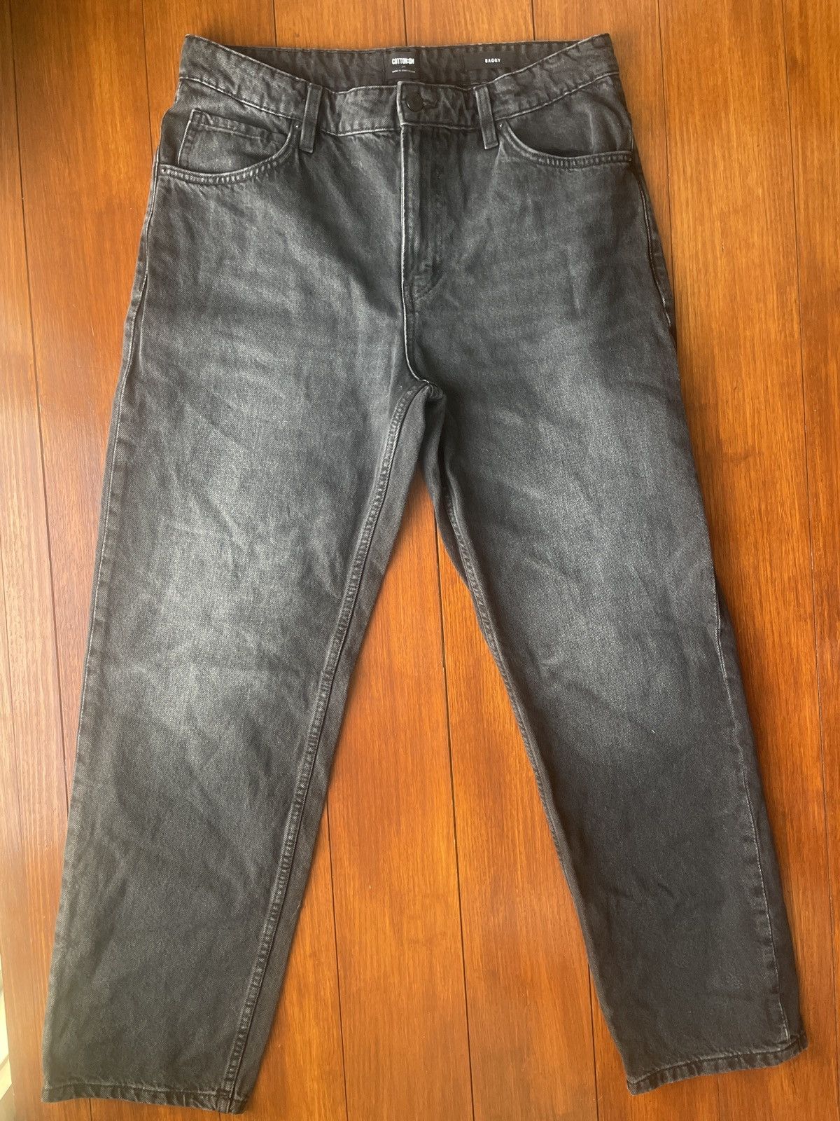 Cotton On Baggy Black Washed Jeans Size US 34 / EU 50 - 1 Thumbnail