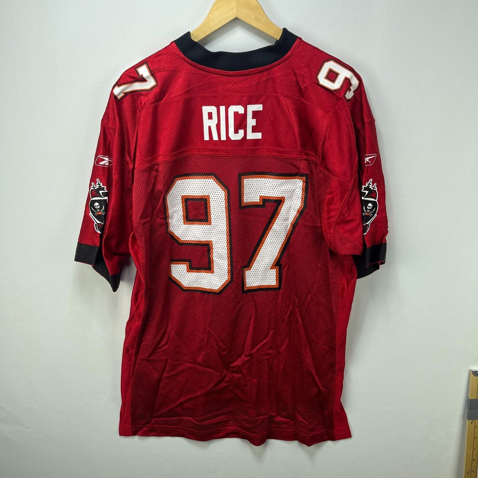 Reebok Vintage 90s Tampa Bay Buccaneers Jersey 97 Large Simeon Rice Size ONE SIZE - 4 Thumbnail
