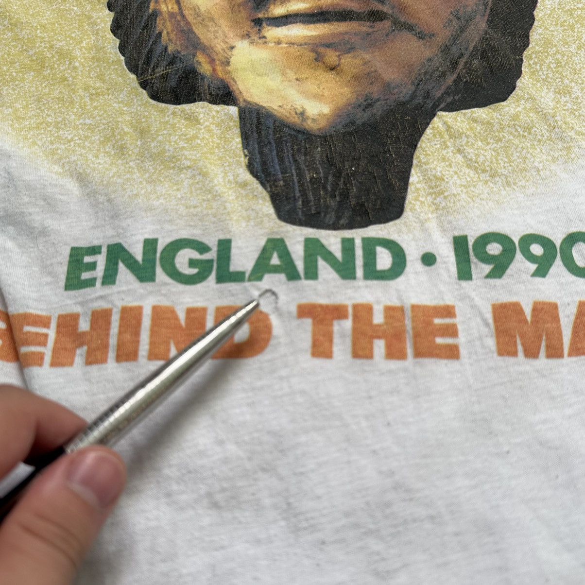 Band Tees Vintage Fleetwood Mac Behind The Mask UK Tour T-Shirt 1990 Size US XL / EU 56 / 4 - 4 Thumbnail
