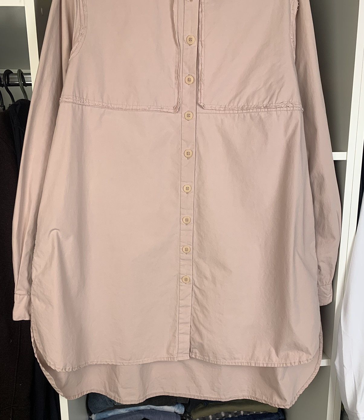 Ewa i Walla Woman’s Elongated Shirt With Buttons