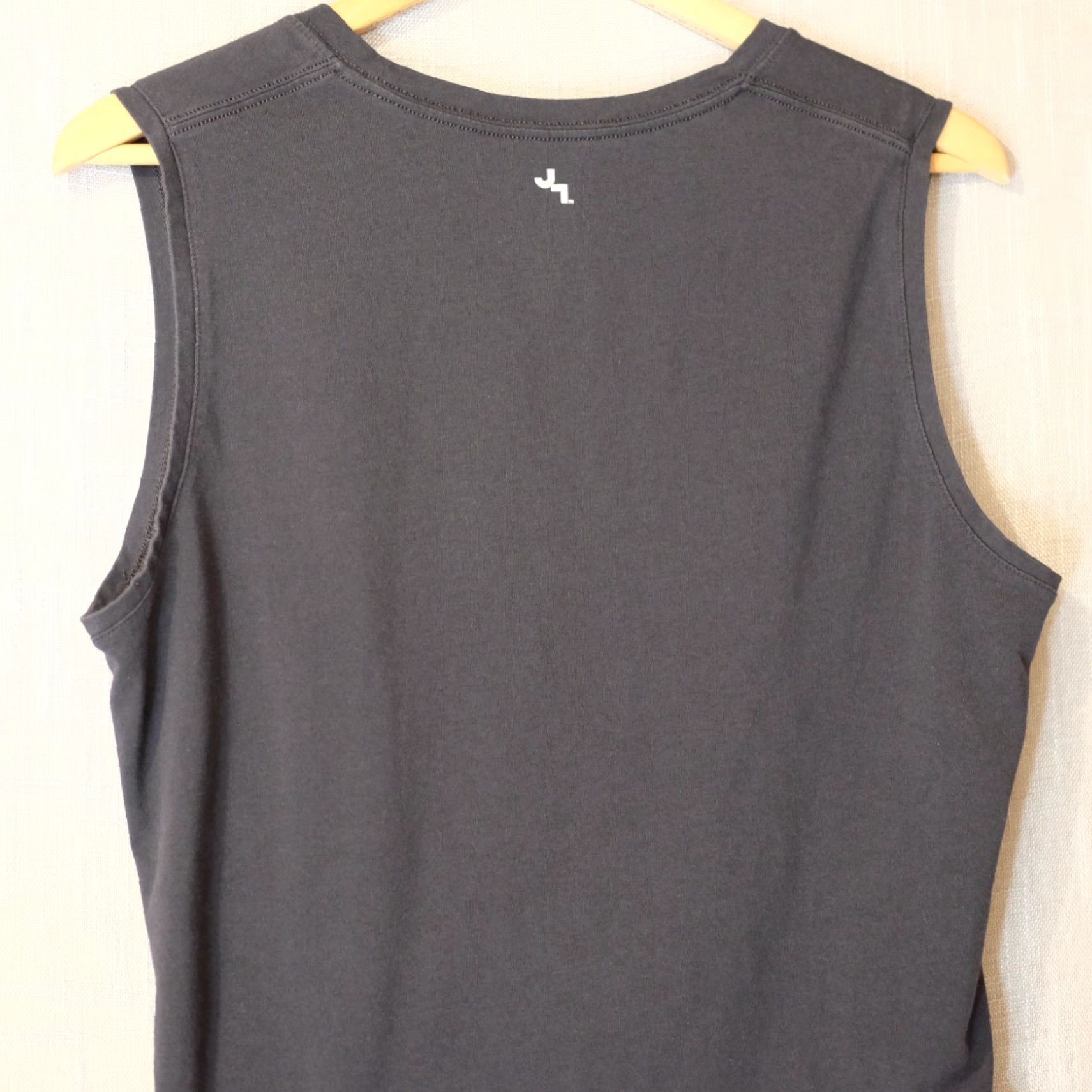 Vintage Joy Lab Tank Top Athletic Twist Front Back Activewear Womens XL Black Cotton/Spandex Pullover Sleeveless Cropped Shirt/Top Size XL / US 12-14 / IT 48-50 - 6 Thumbnail