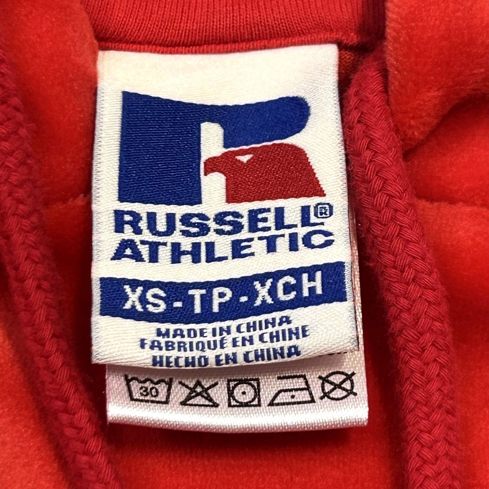 Russell Athletic VINTAGE? No. Russell Athletic Hoodie Womens XS Velour Pullover Kangaroo Pocket Extra Small Size XS / US 0-2 / IT 36-38 - 5 Thumbnail