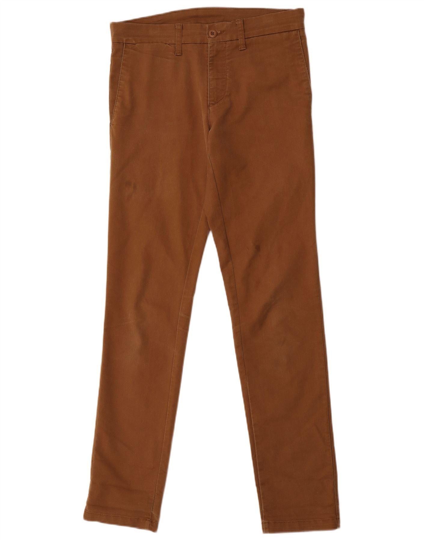 Carhartt Womens Slim Chino Trousers W30 L34 Brown Cotton Size 24" / US 00 / IT 34 - 1 Thumbnail