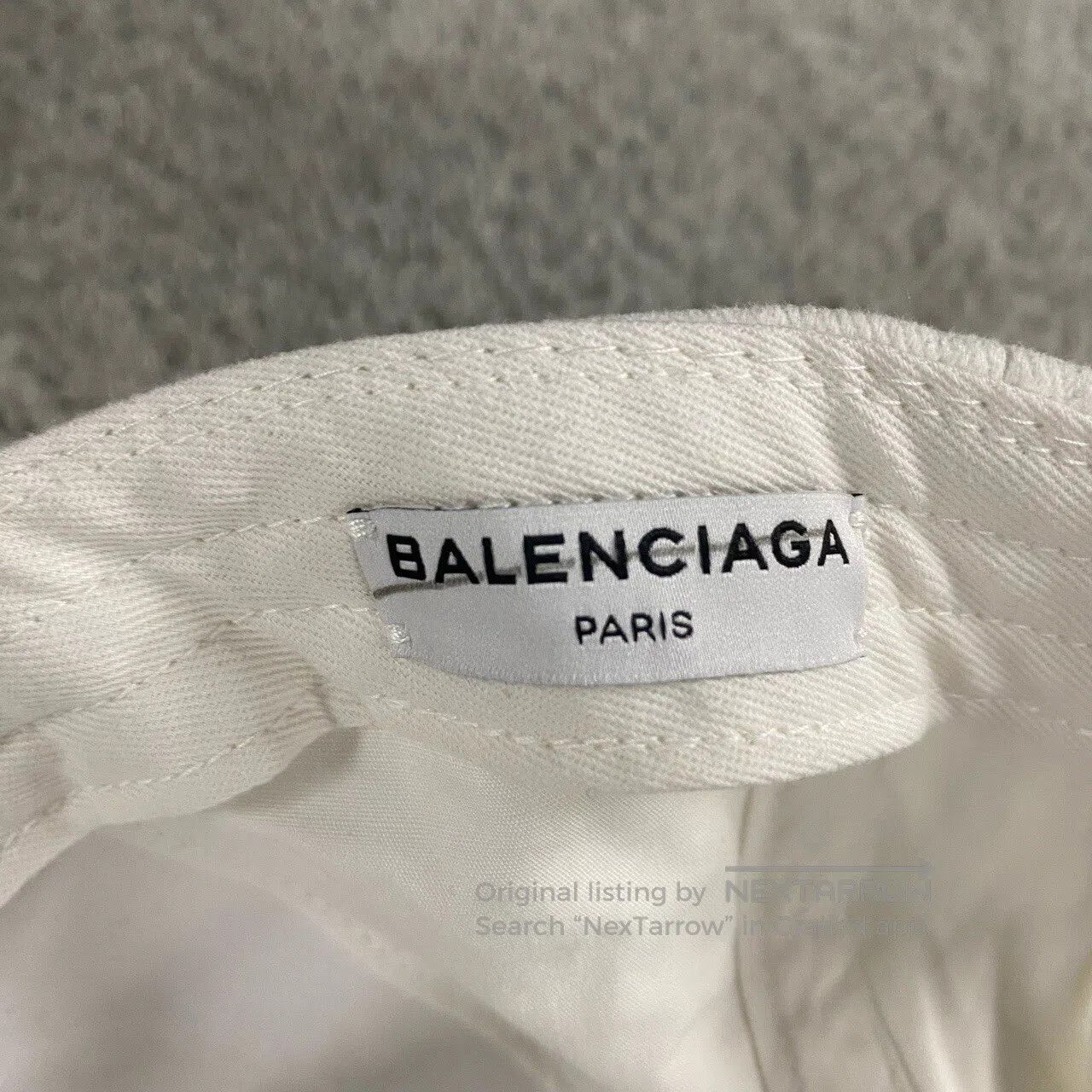 Balenciaga Balenciaga White embroidered logo baseball cap| Size ONE SIZE - 6 Thumbnail