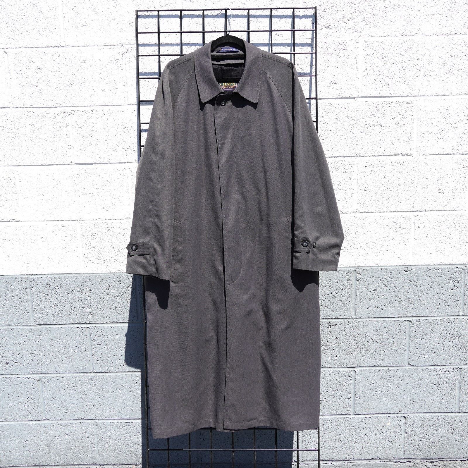 Chaps Ralph Lauren Button Trench Coat Winter Jacket Overcoat