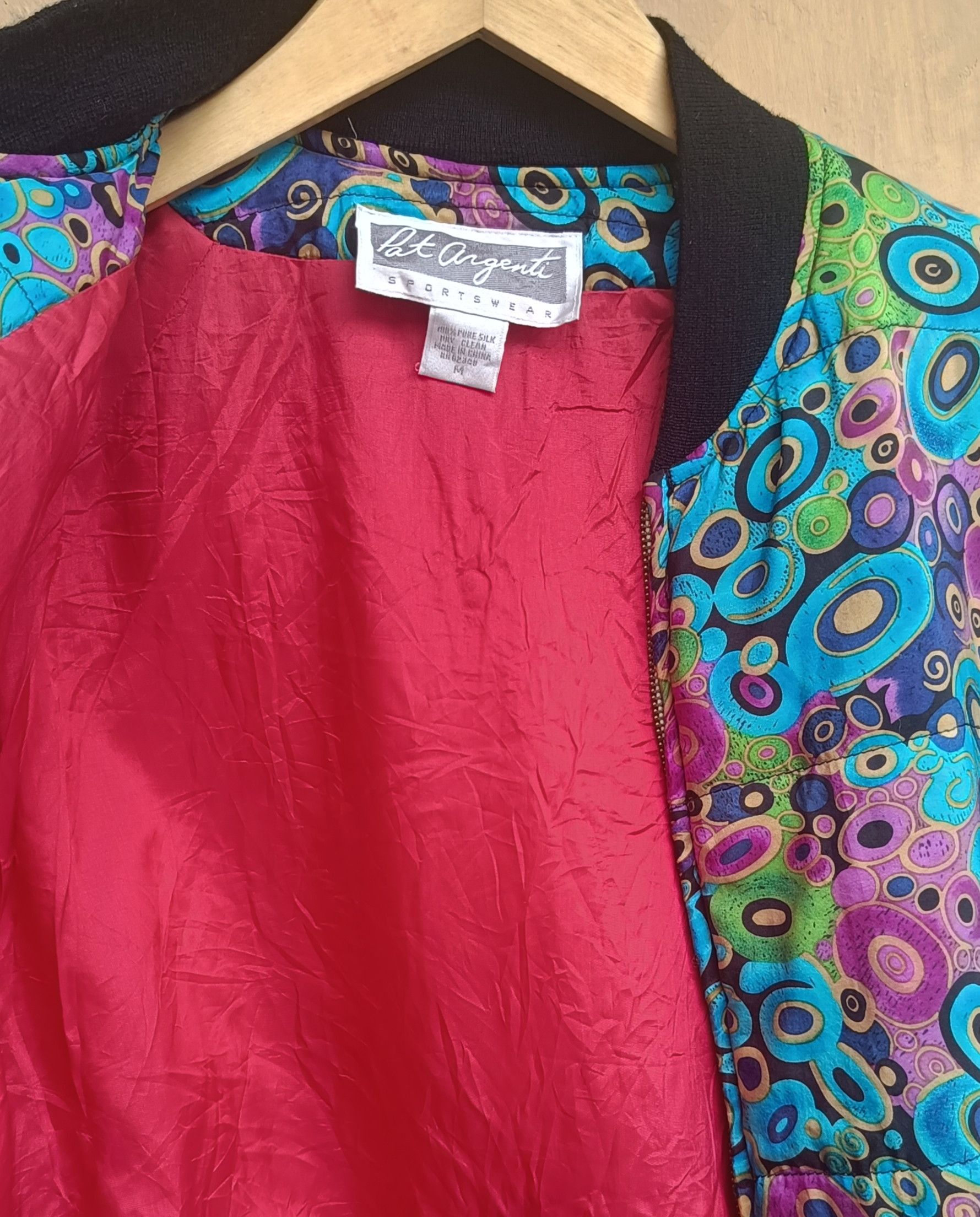 Designer Bomber jacket Pat argenty art color full boxy Size M / US 6-8 / IT 42-44 - 3 Thumbnail