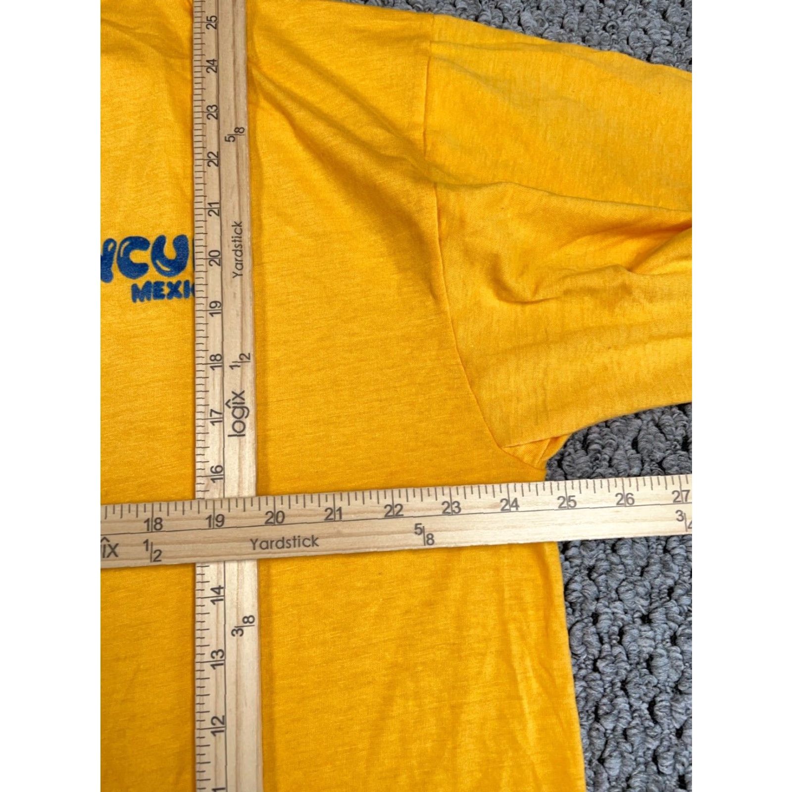 Vintage VINTAGE Cancun Mexico T-Shirt Adult One Size (2XL) Gold Yellow Single Stitch Y2K Size US XXL / EU 58 / 5 - 6 Thumbnail